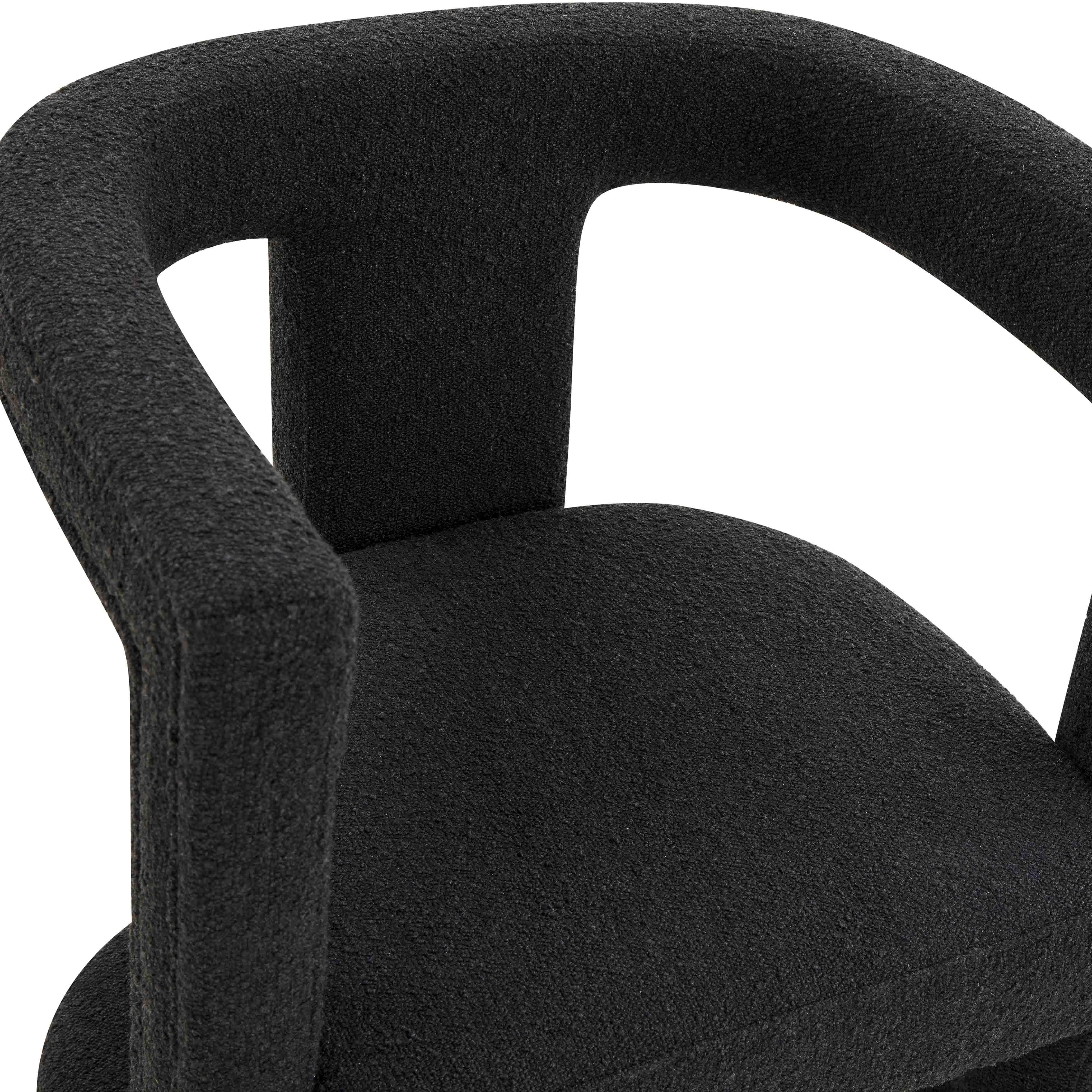 Ada Black Performance Boucle Chair