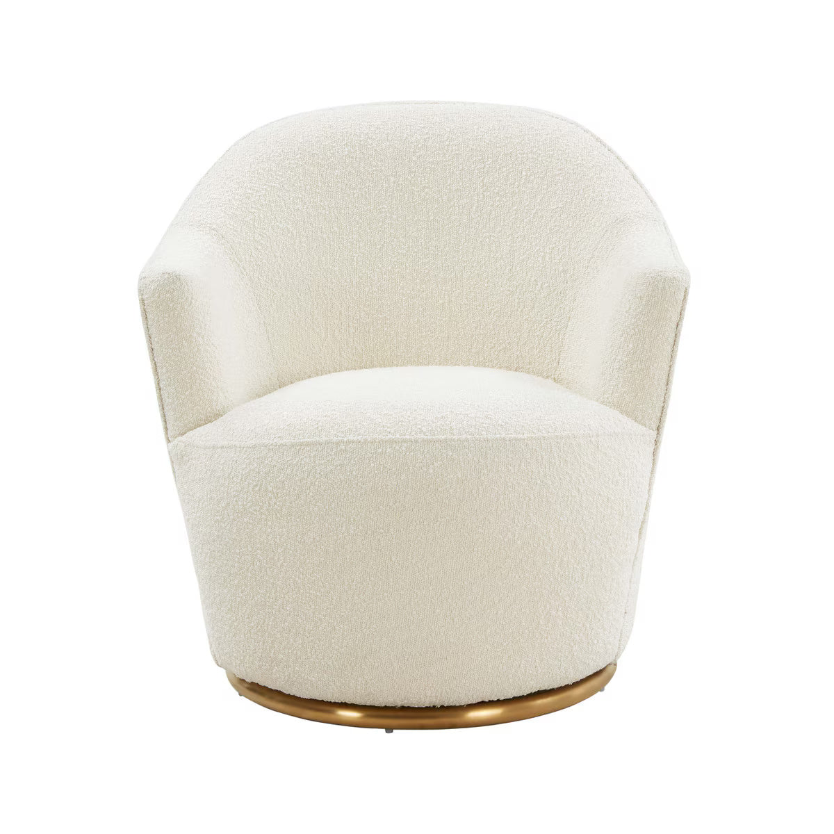 Chaise pivotante Skyla Cream Boucle