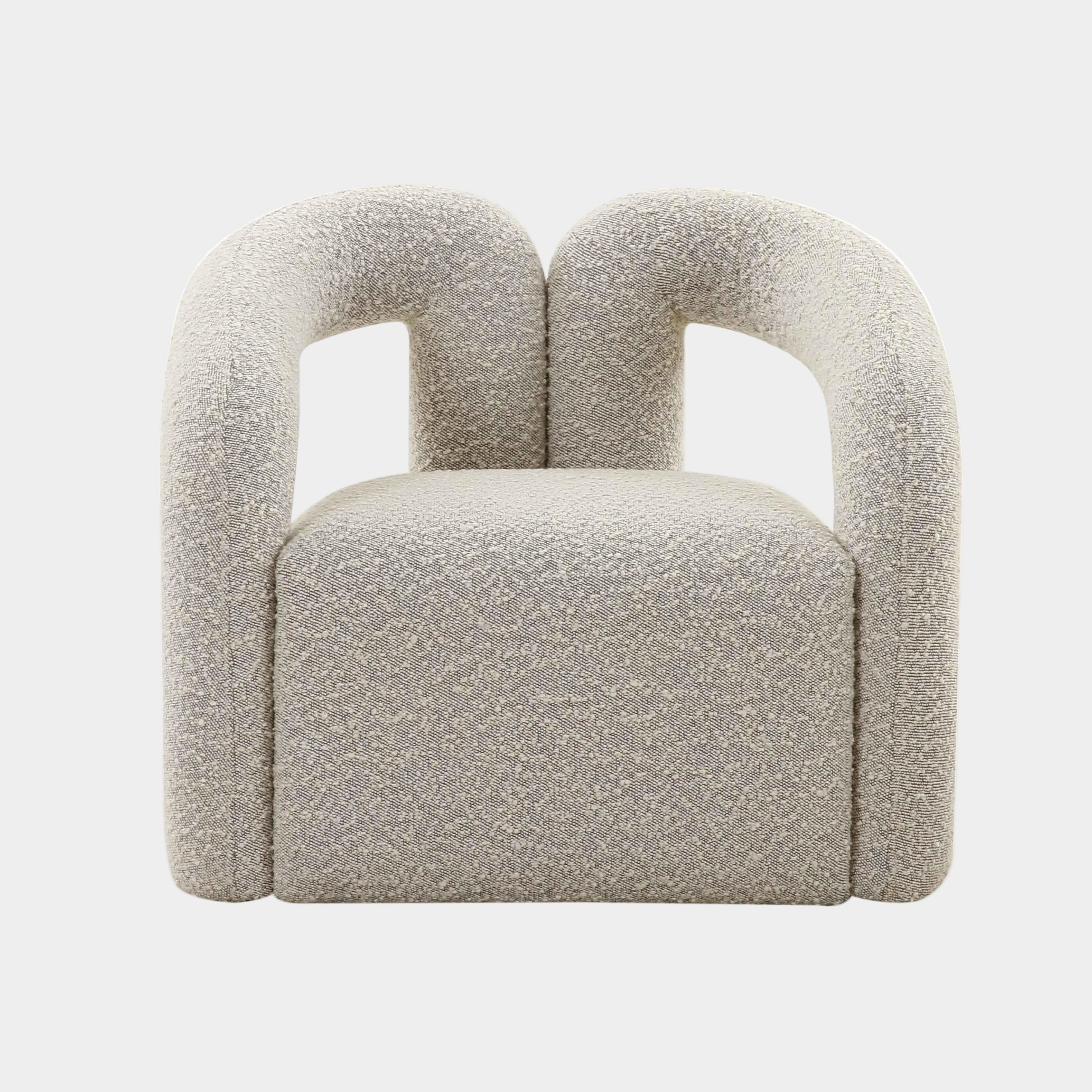 Fauteuil d'appoint boucle moucheté Jenn