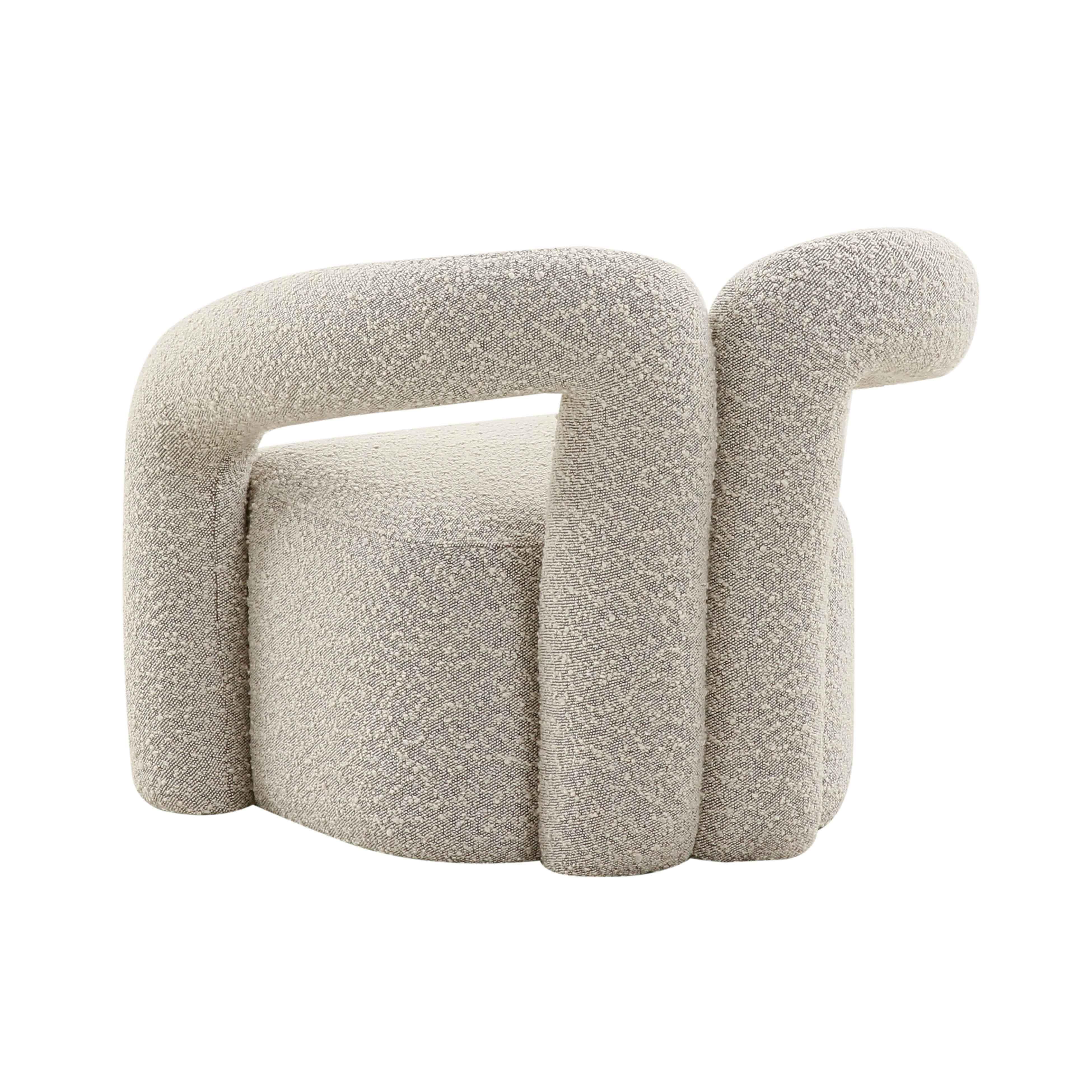 Fauteuil d'appoint boucle moucheté Jenn