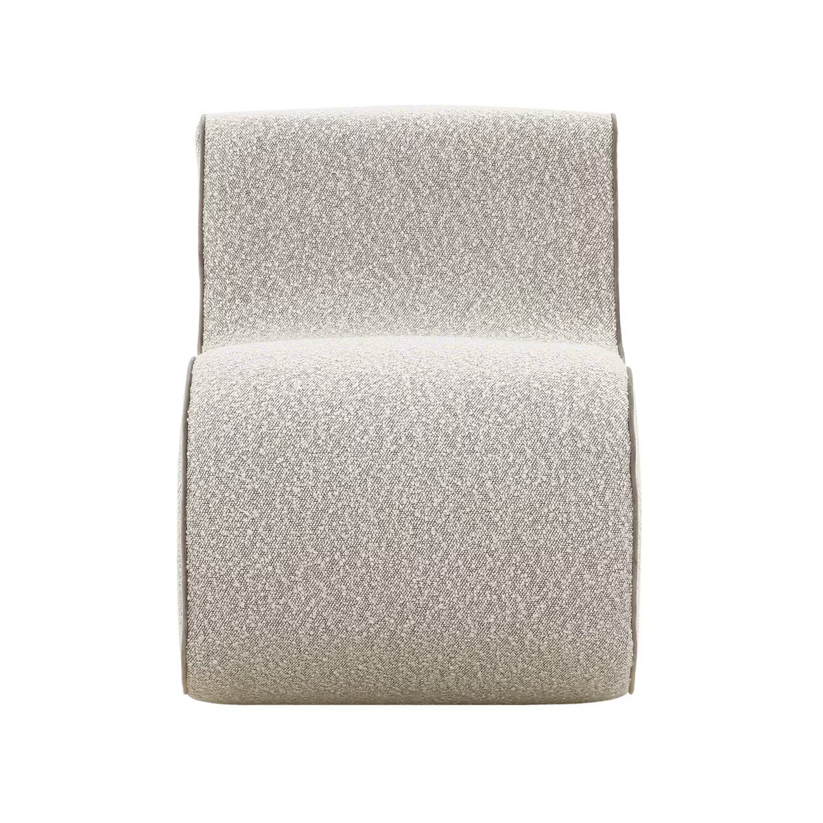 Fauteuil d'appoint Senna en boucle gris moucheté
