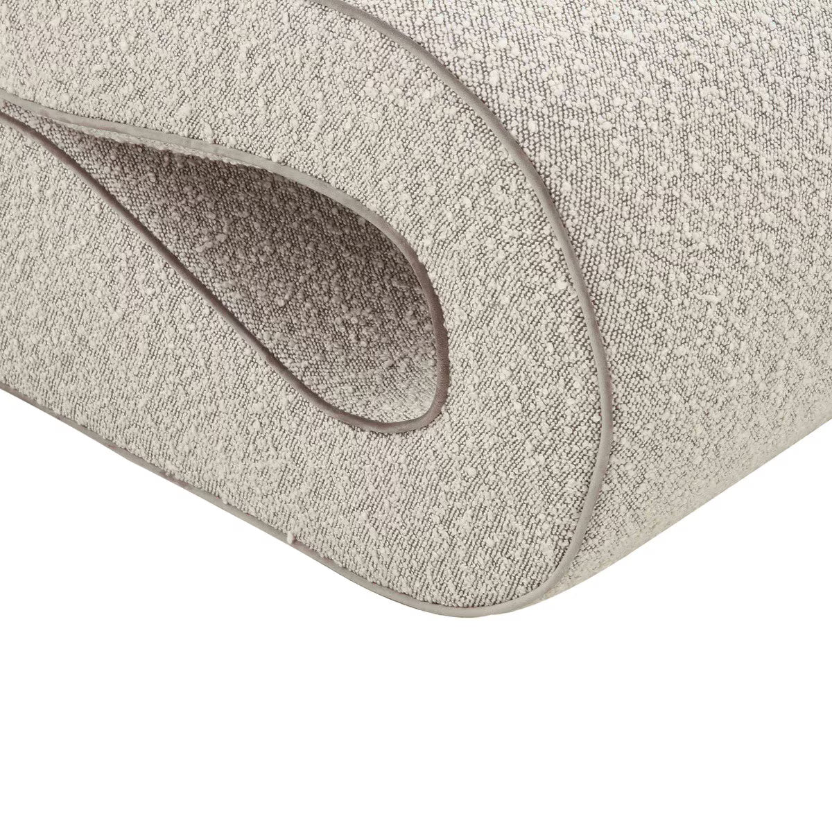 Fauteuil d'appoint Senna en boucle gris moucheté