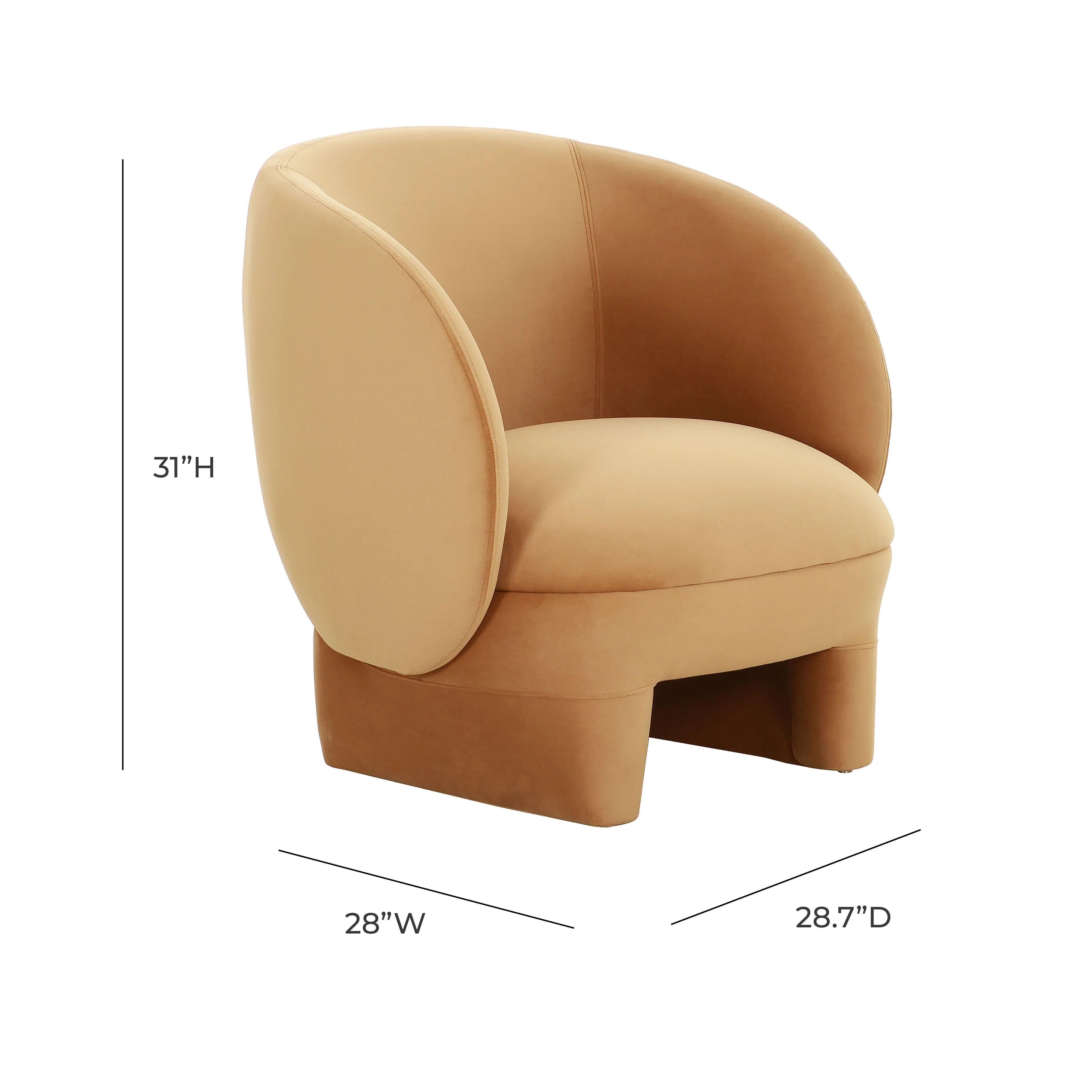 Fauteuil d'appoint en velours Kiki