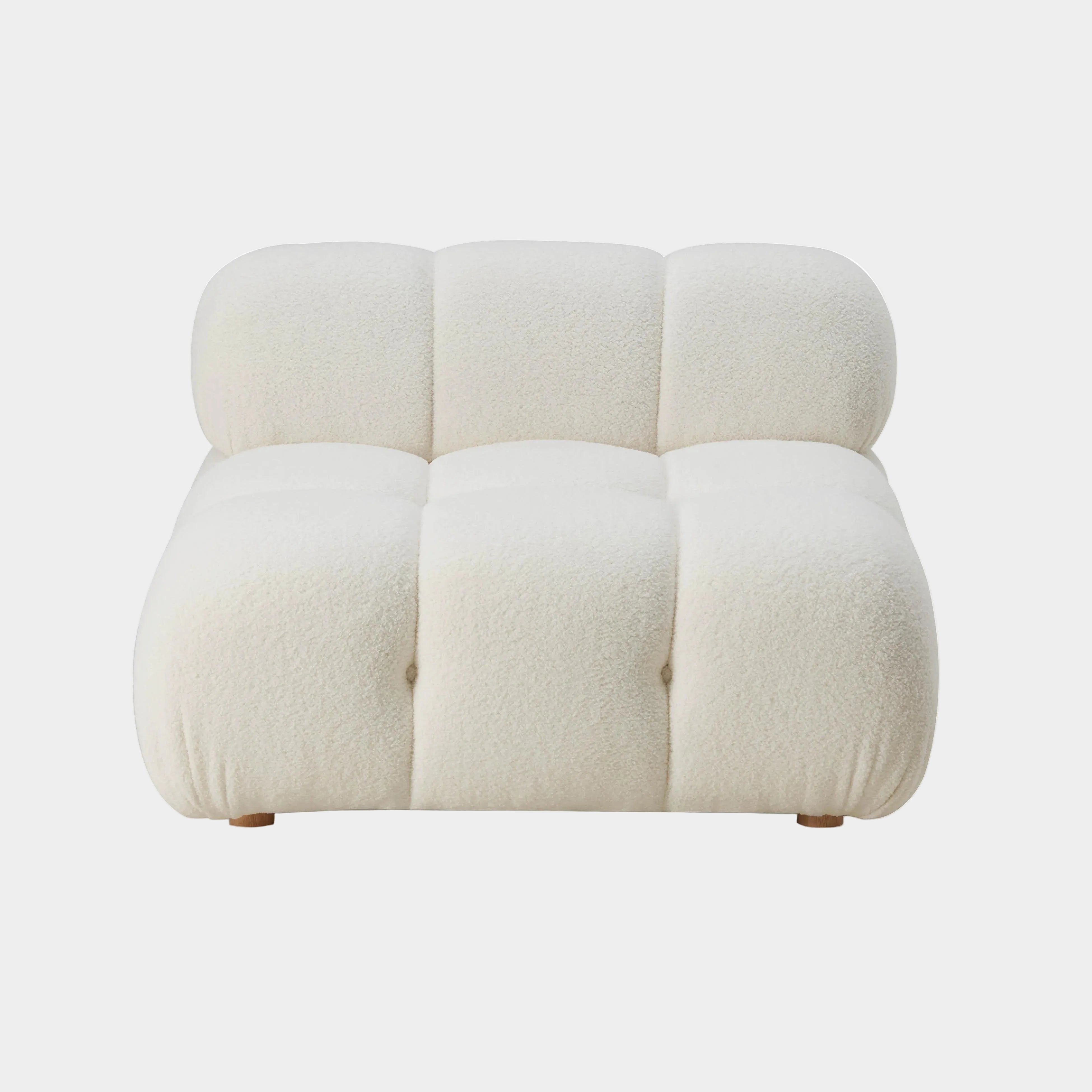 Calliope Performance Vegan Shearling Modular Armless Chair