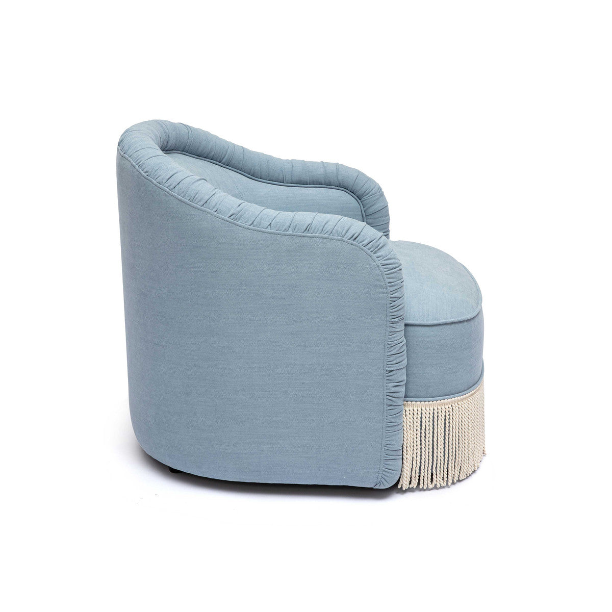 Pamela Tassel Boucle Lounge Chair