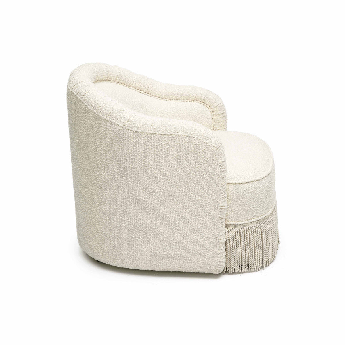 Pamela Tassel Boucle Lounge Chair