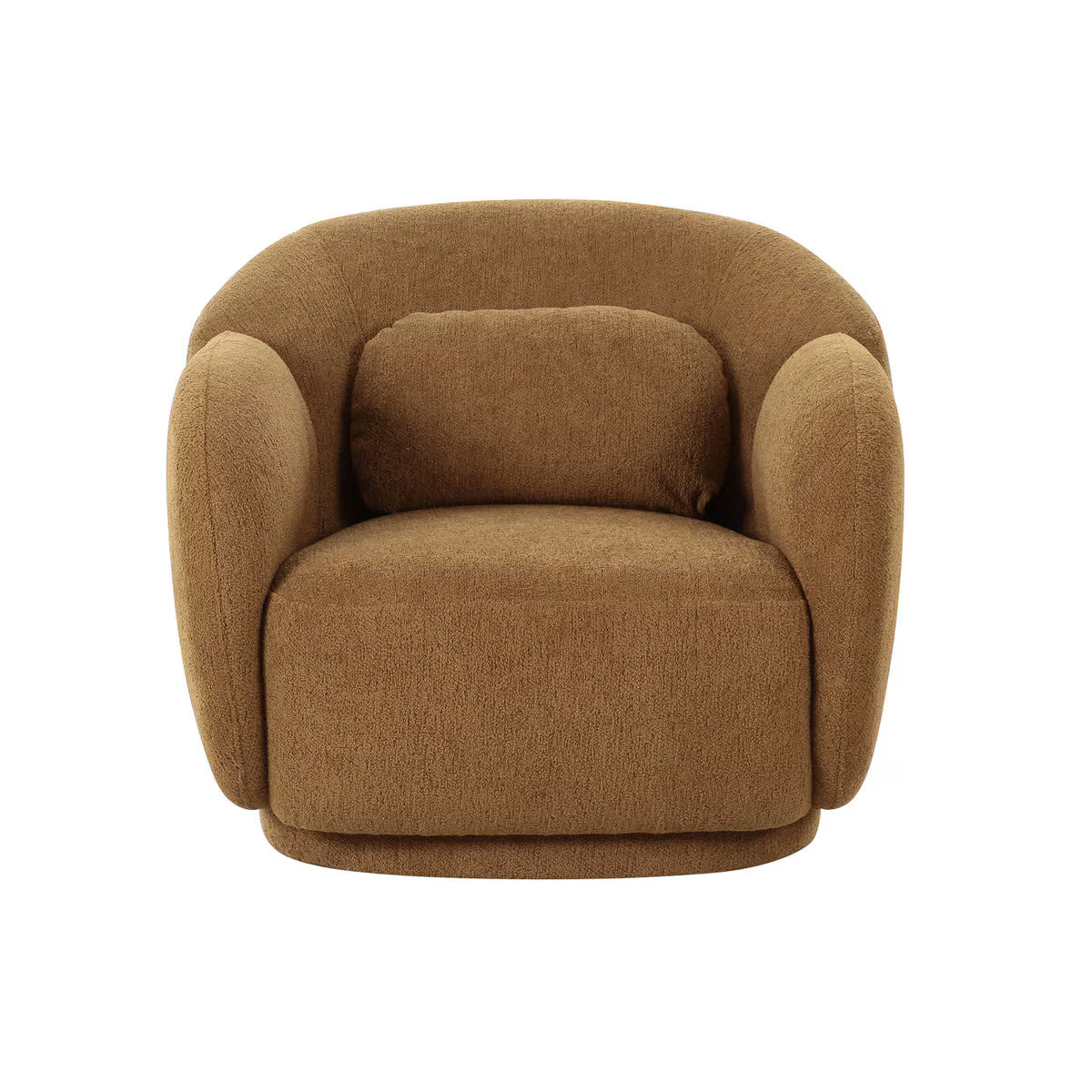 Fauteuil d'appoint bouclé Misty Brown