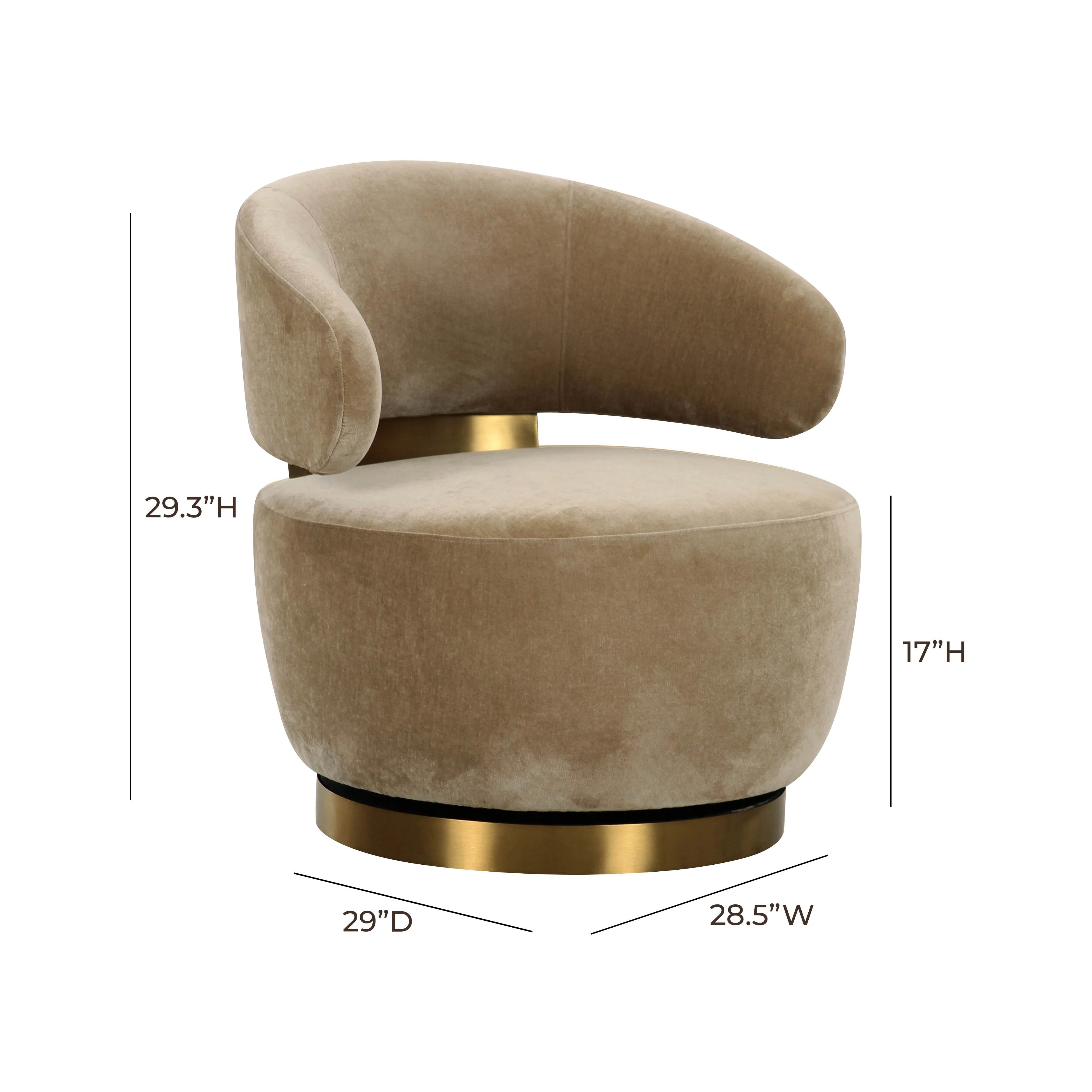 Chaise pivotante en tissu recyclé Austin