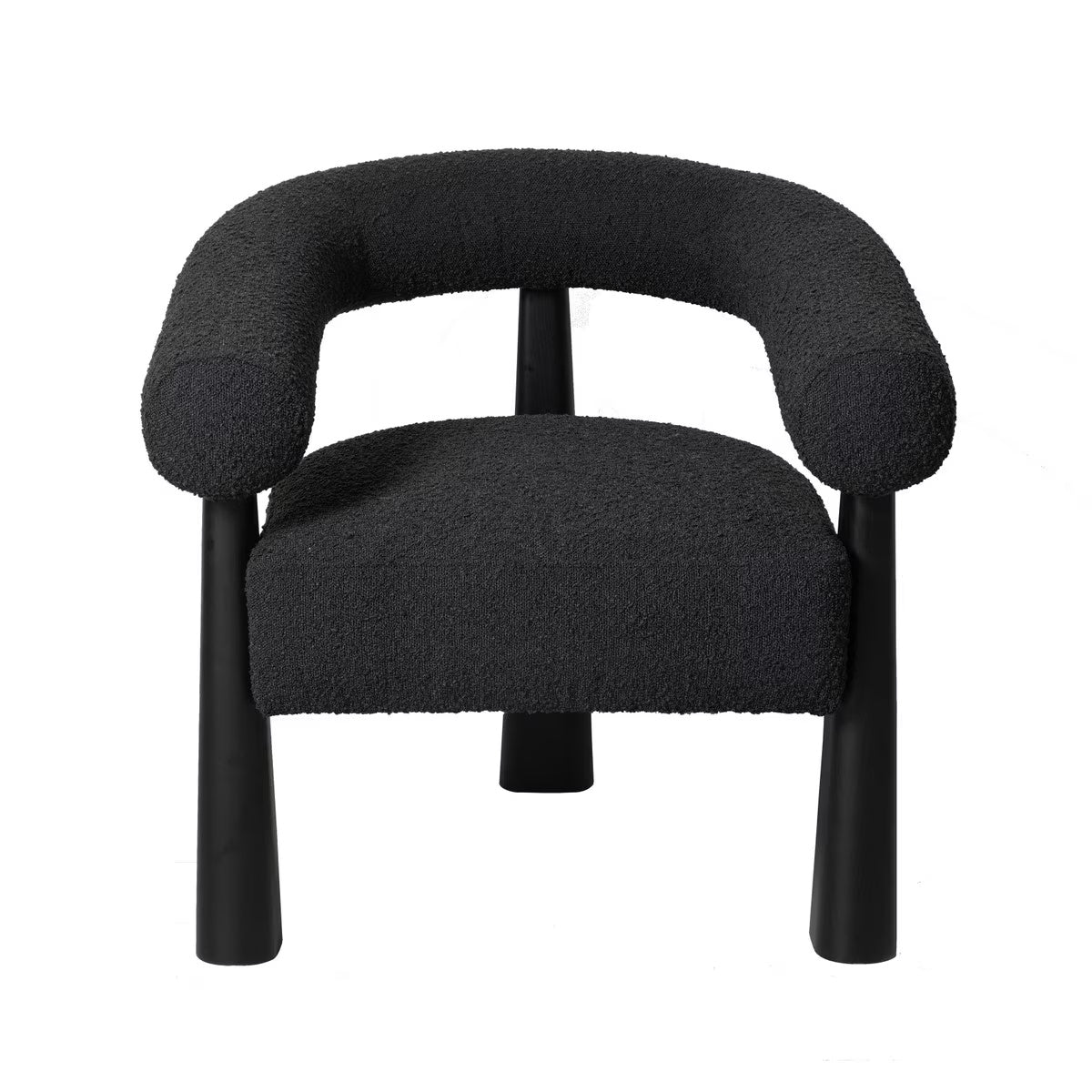 Fauteuil d'appoint Performance Boucle Spara noir