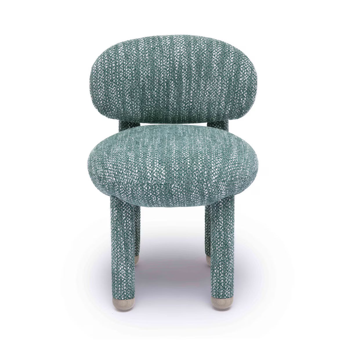 Chaise d'appoint en tissu haute performance Nubby Teal de Manu