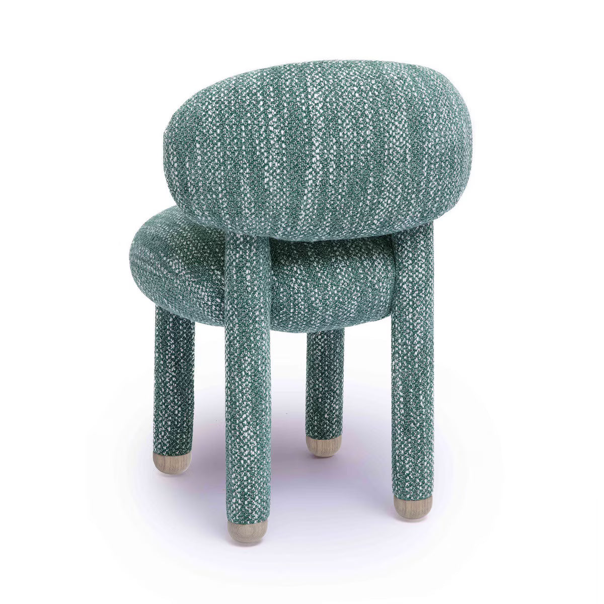 Chaise d'appoint en tissu haute performance Nubby Teal de Manu