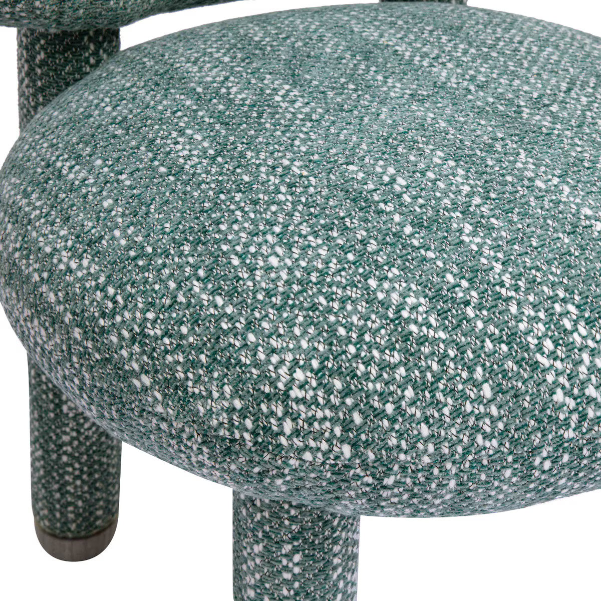Chaise d'appoint en tissu haute performance Nubby Teal de Manu