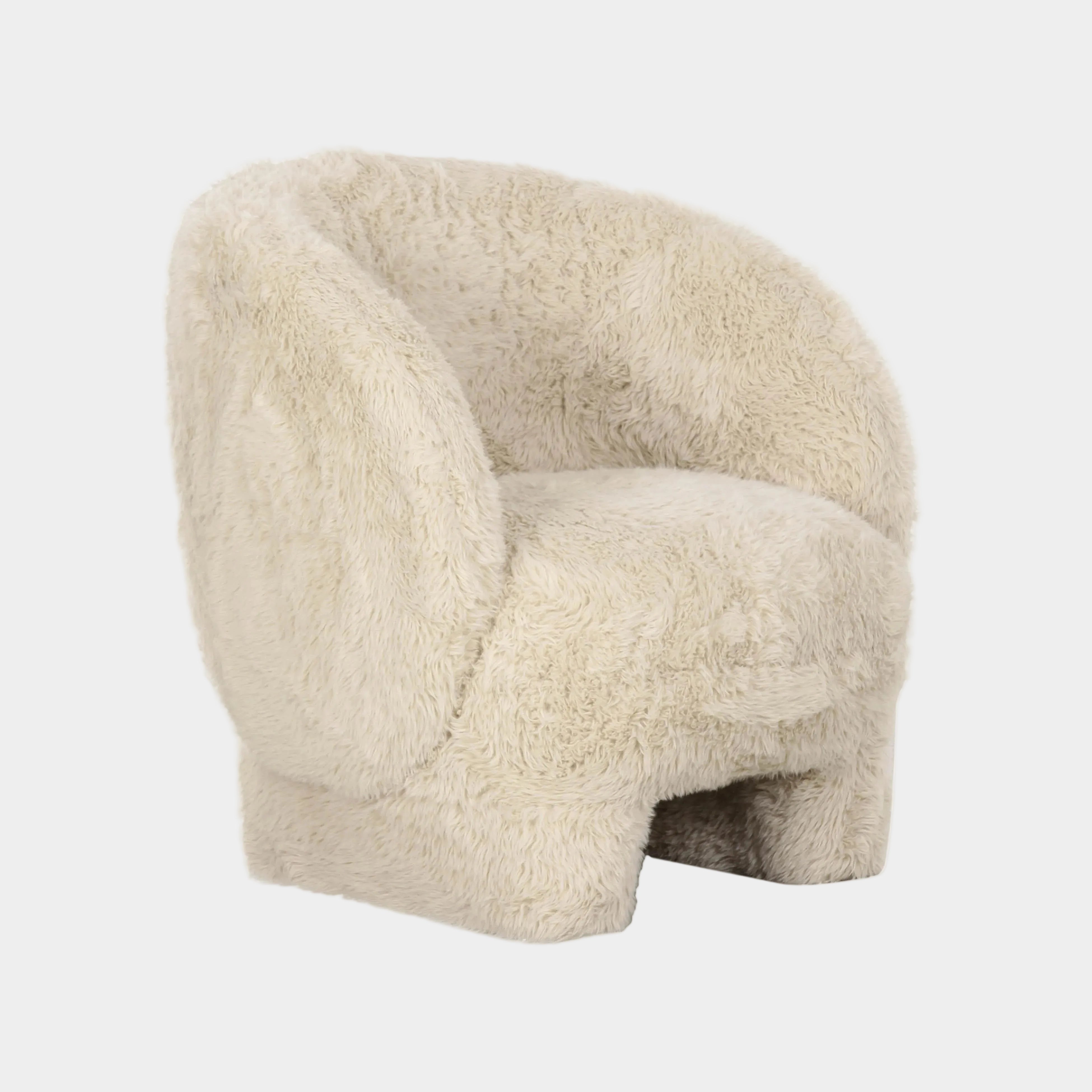 Kiki Contract-Grade Vegan Shearling Accent Chair
