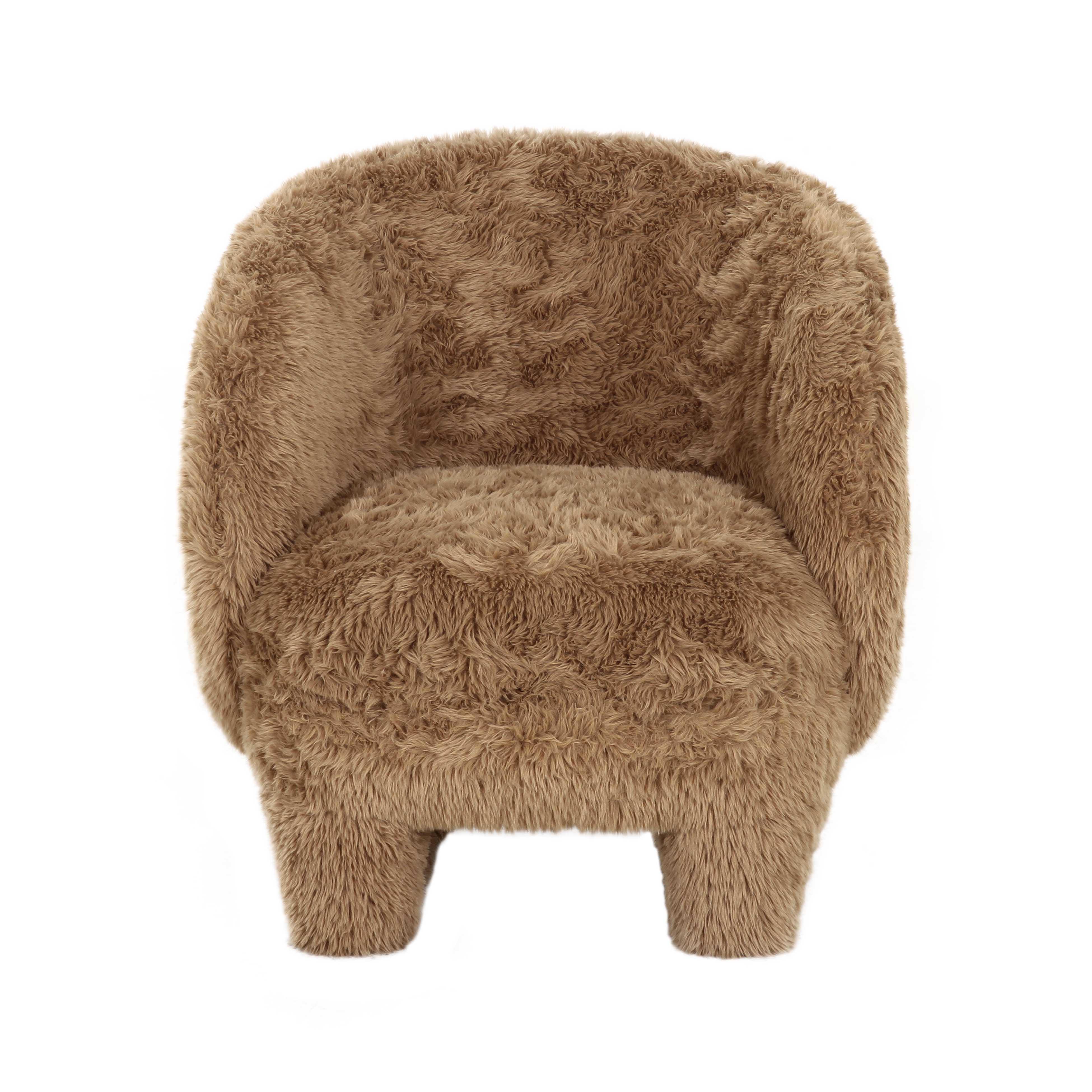 Kiki Contract-Grade Vegan Shearling Accent Chair