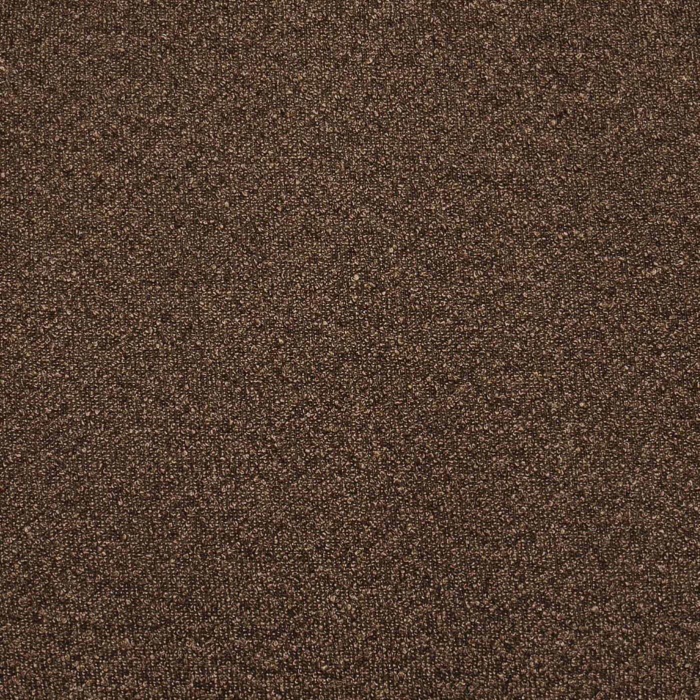 Chaise pivotante en boucle marron chocolat Rory