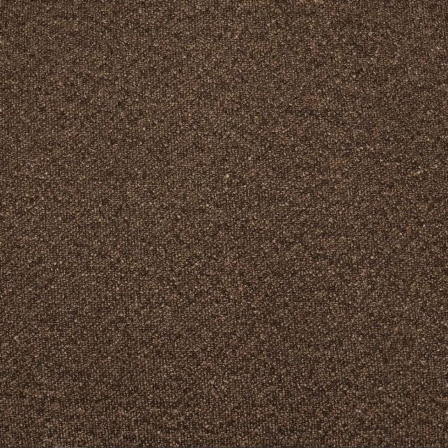 Chaise pivotante en boucle marron chocolat Rory