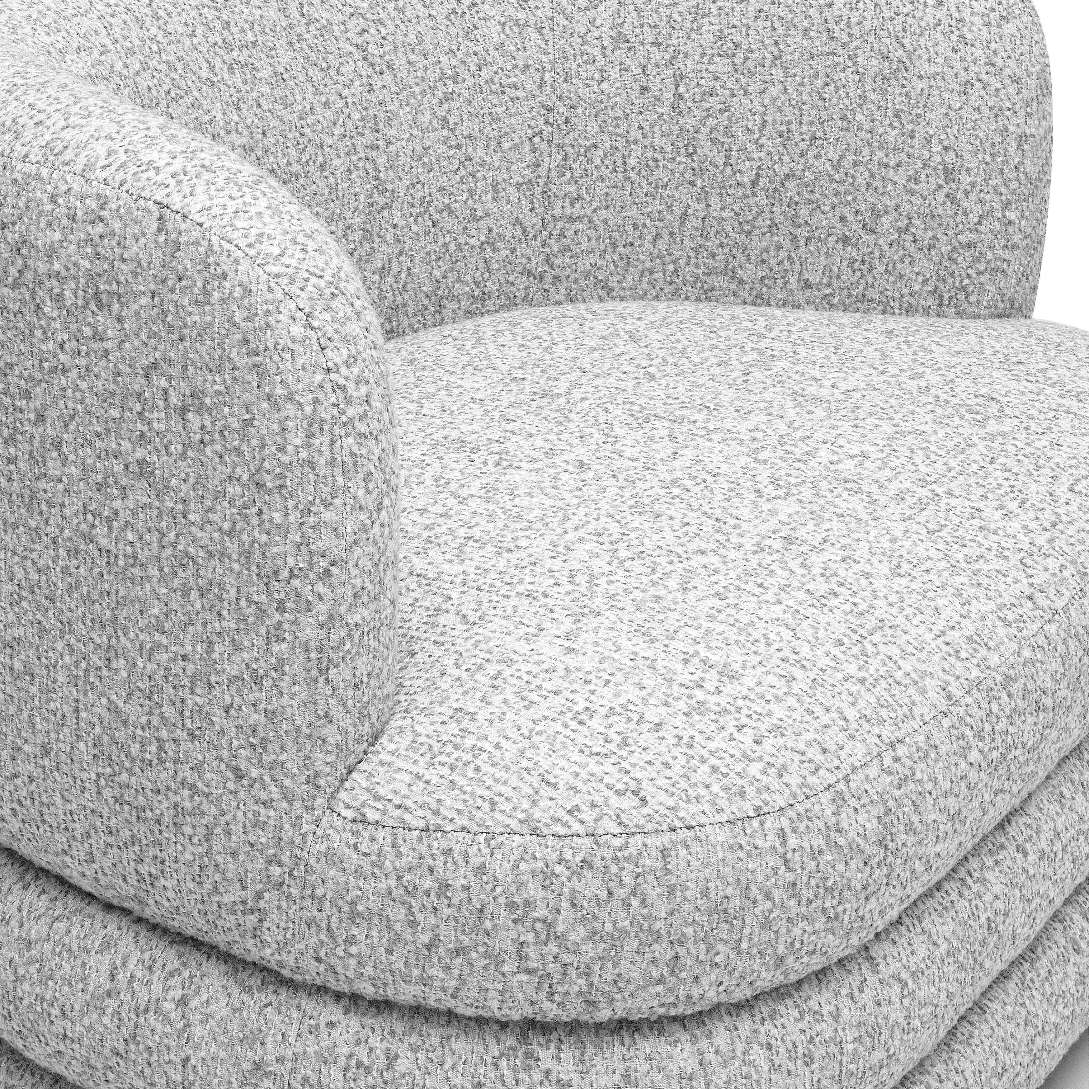 Chaise longue pivotante pour hôtel Astor gris clair