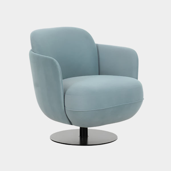 Solange Velvet Swivel Chair