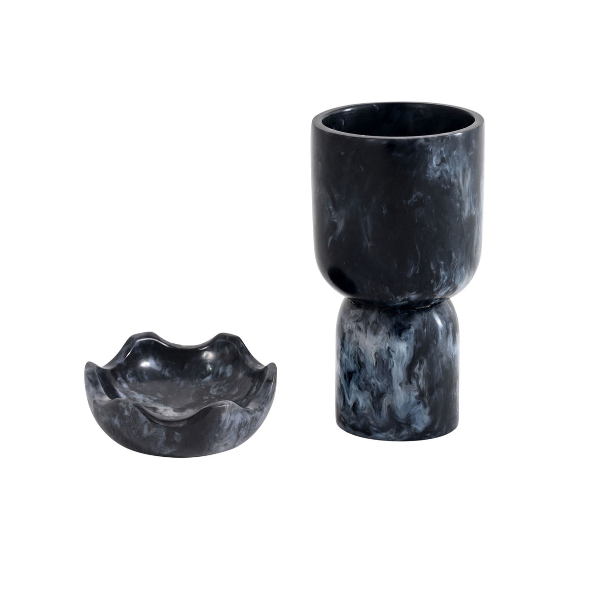 Platform Swirl Resin Kiddush Cup