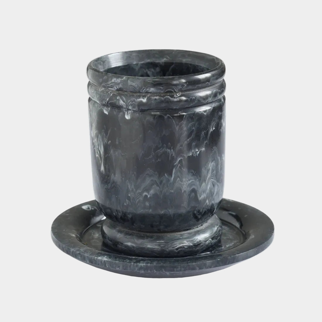 Channeled Swirl Resin Kiddush Cup