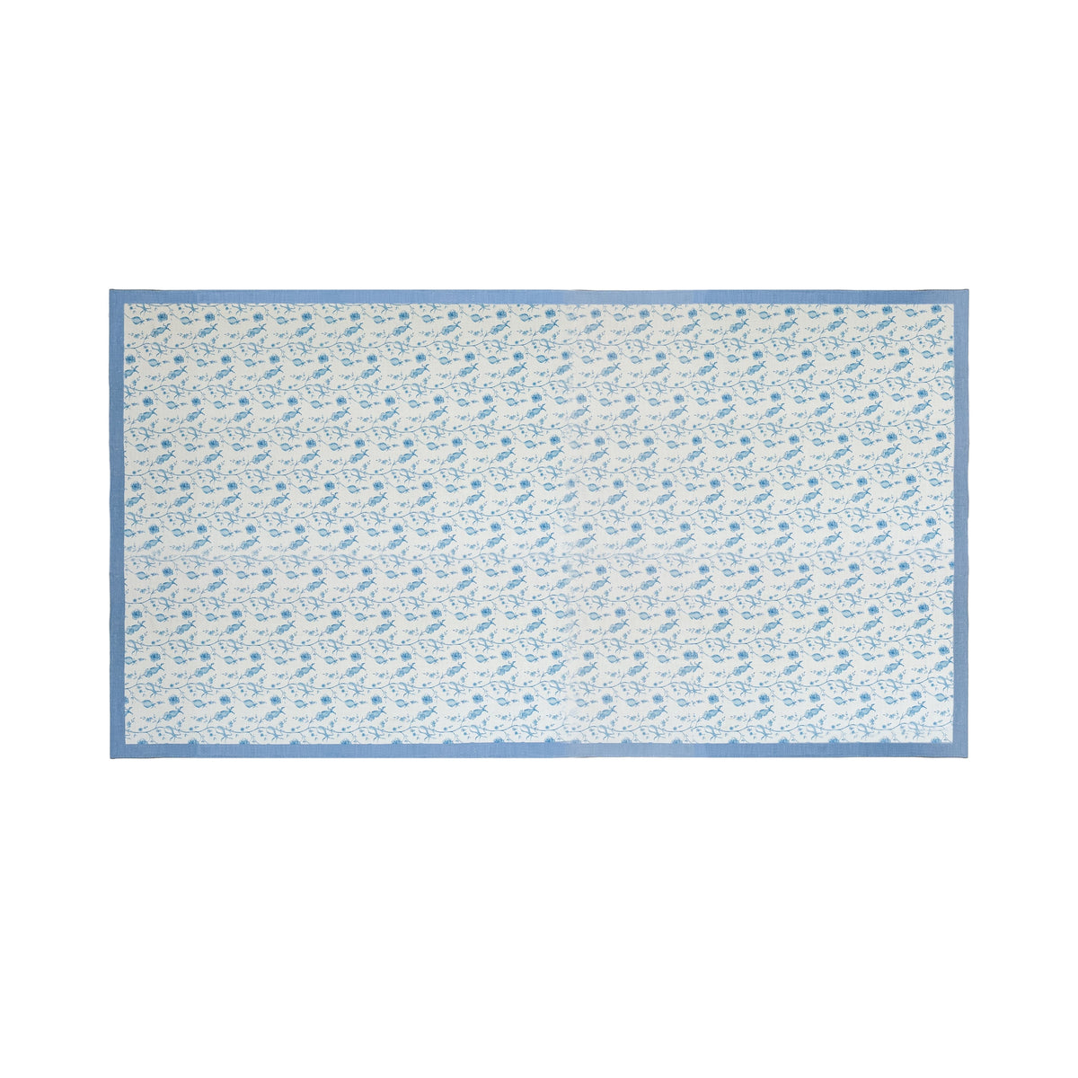 Dolce Natural Cotton Table Cloth - Baby Blue / 70" x 140"