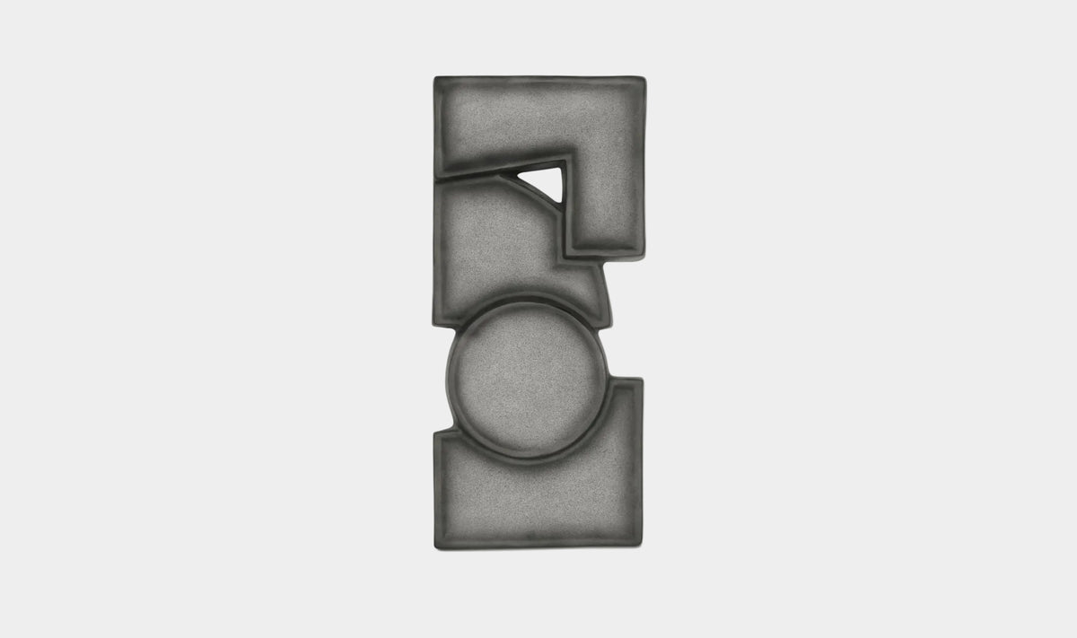 Teo Wall Sculpture Charcoal
