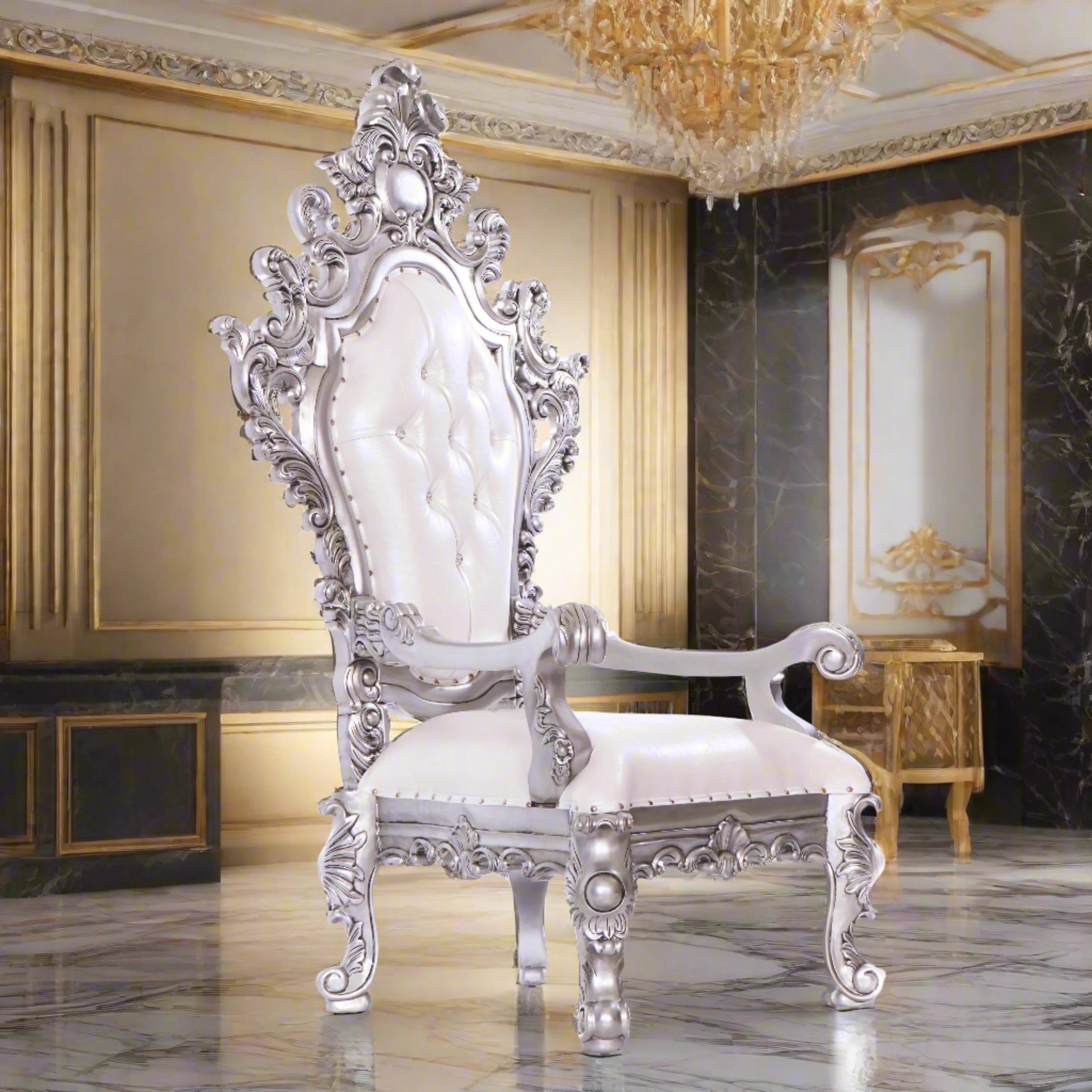 King Darius Royal Throne Chair