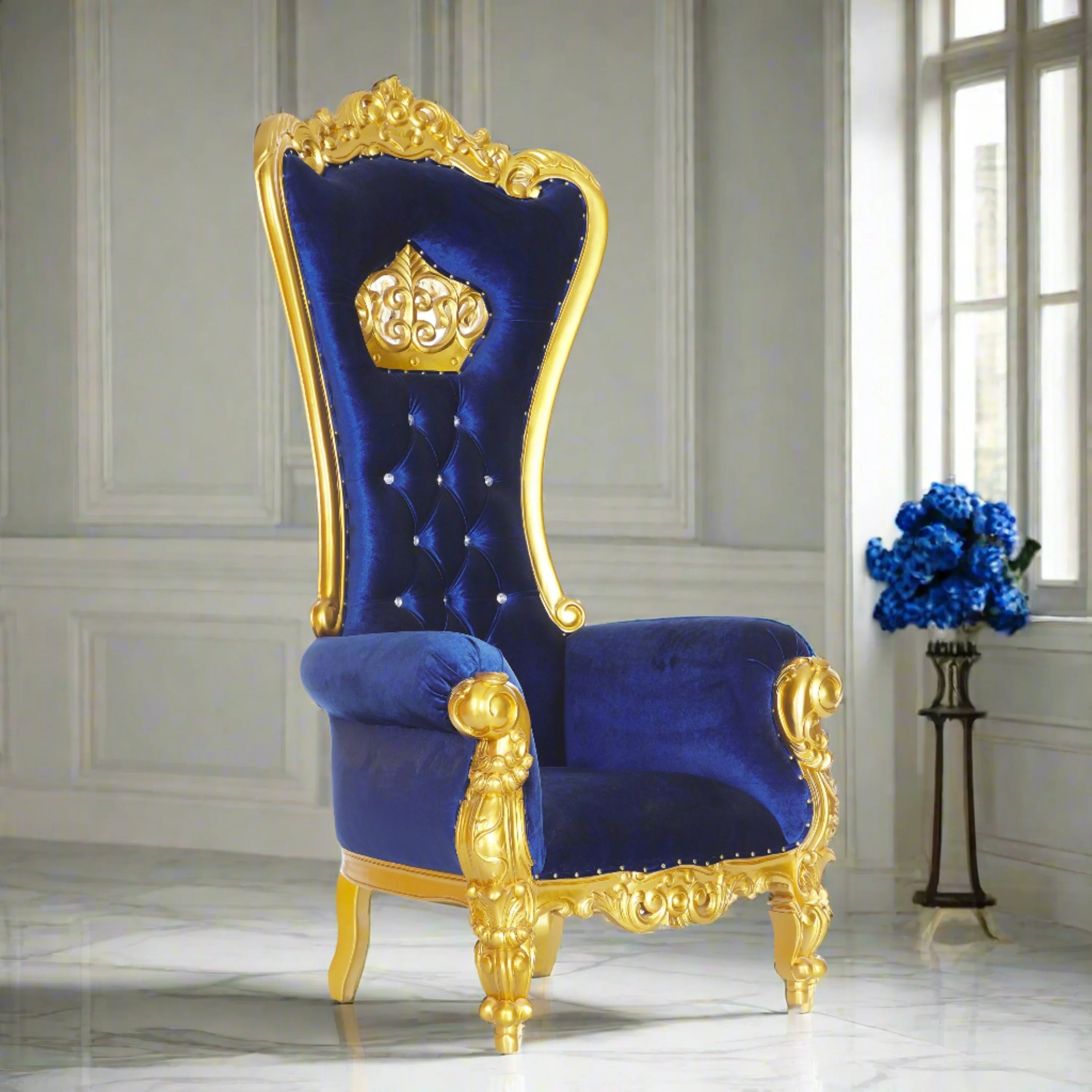 Crown Tiffany Throne Chair