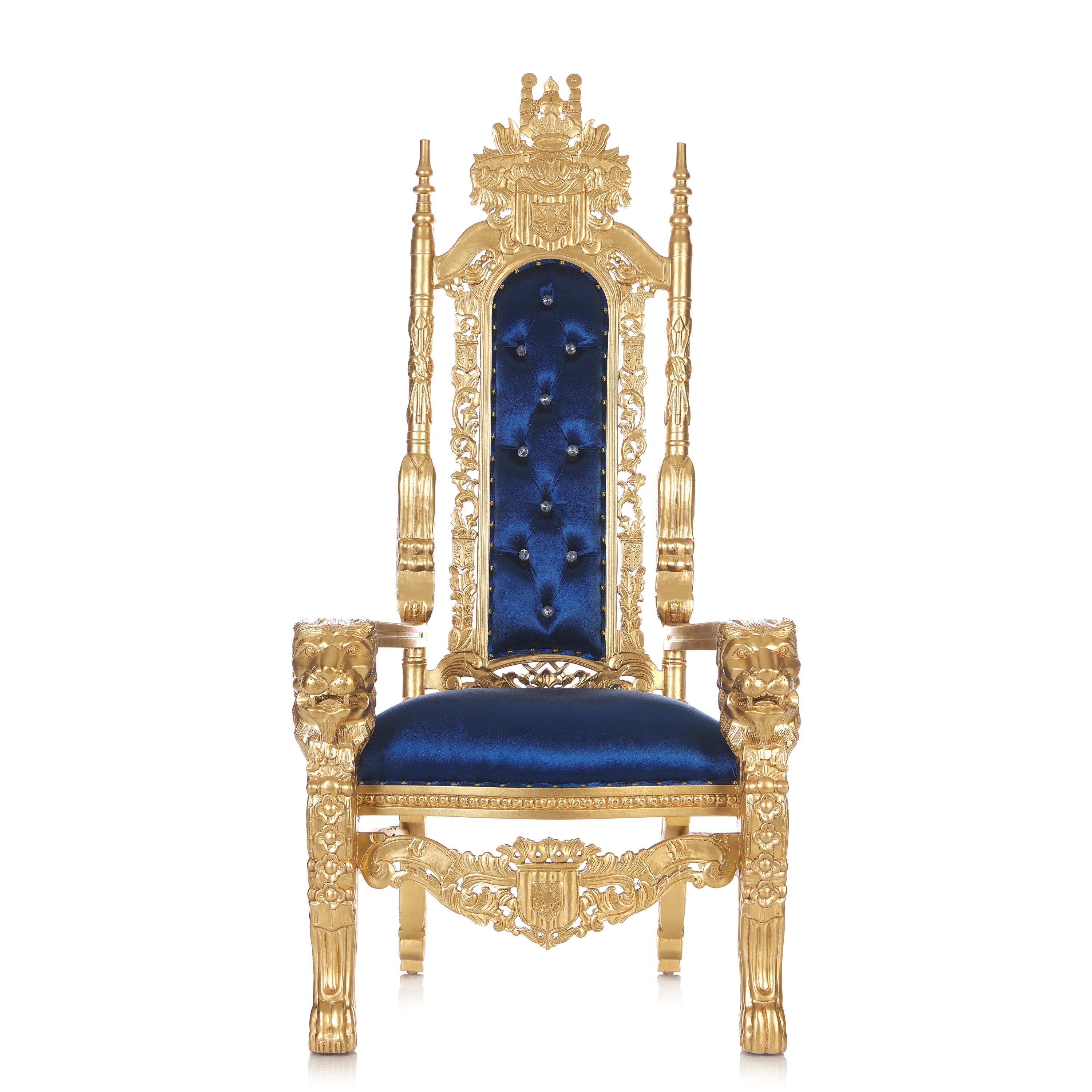 King David Lion Throne Chair - Velvet