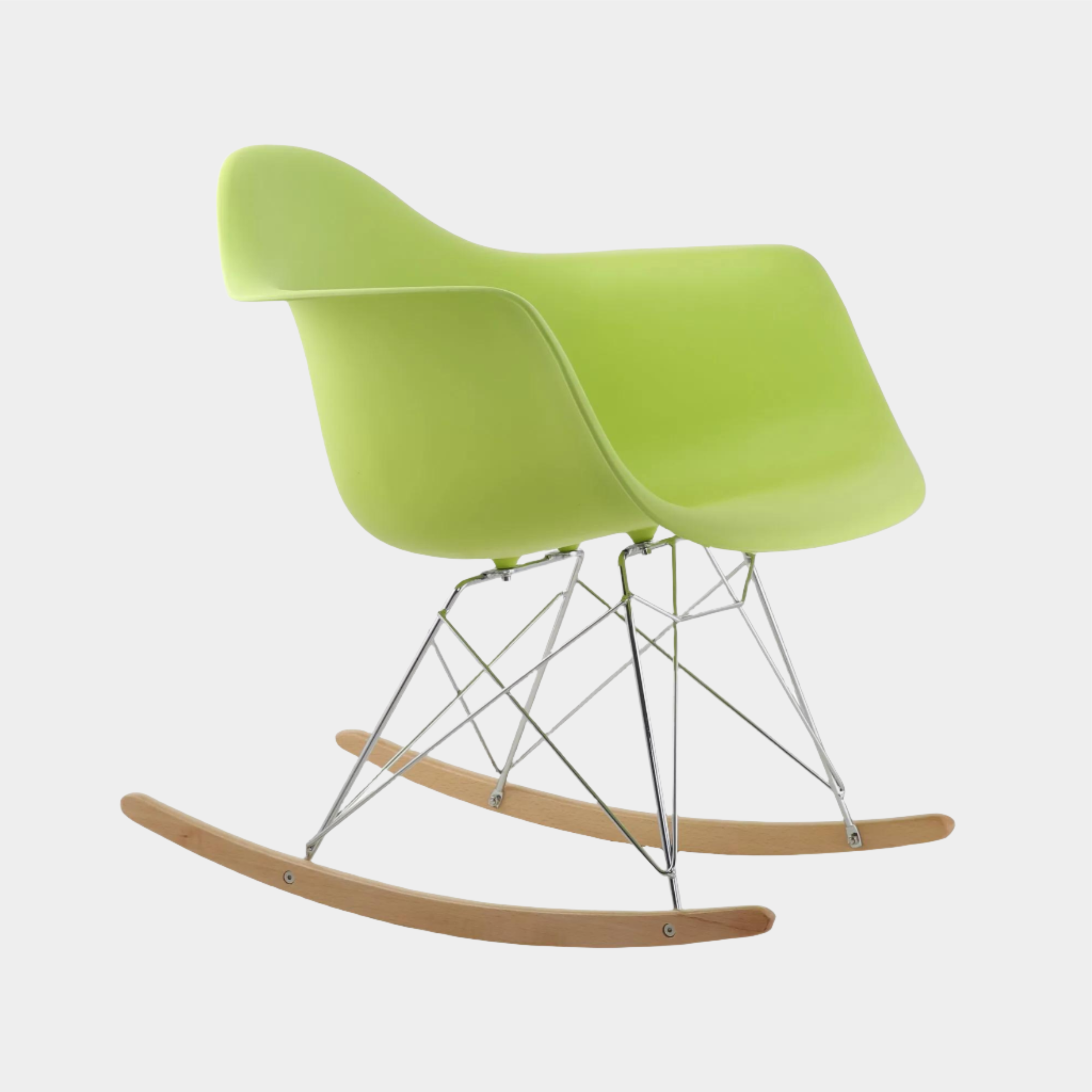 Fauteuil à bascule en plastique moulé Eames