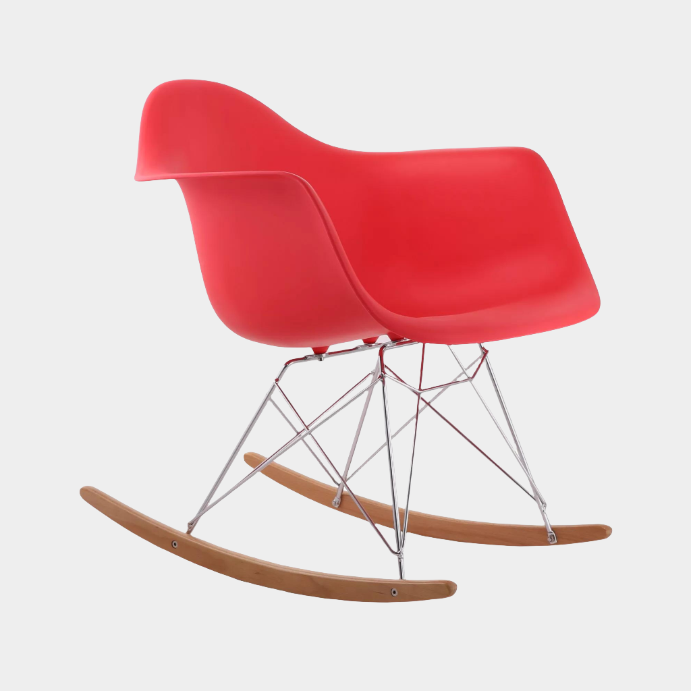 Fauteuil à bascule en plastique moulé Eames