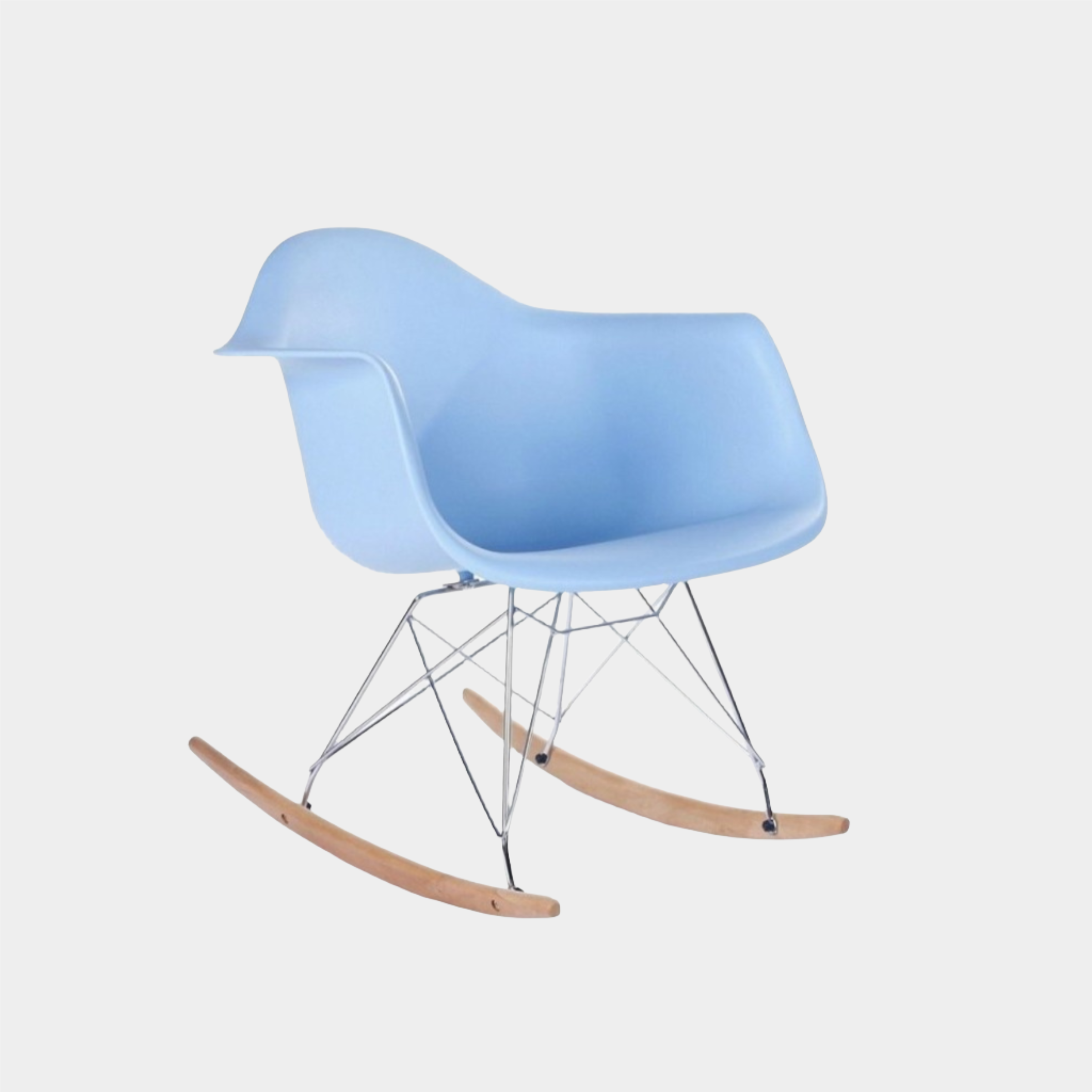 Fauteuil à bascule en plastique moulé Eames