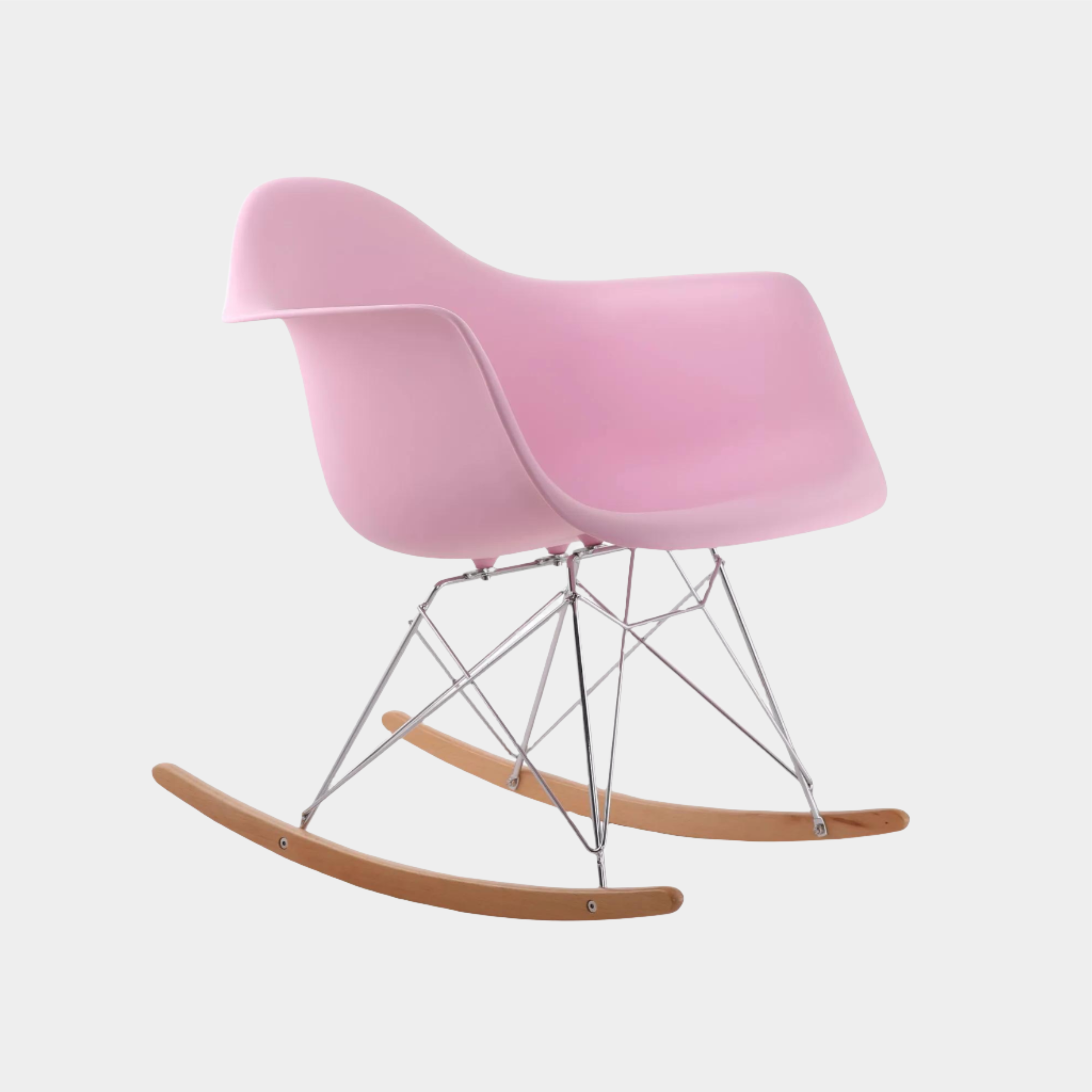 Fauteuil à bascule en plastique moulé Eames