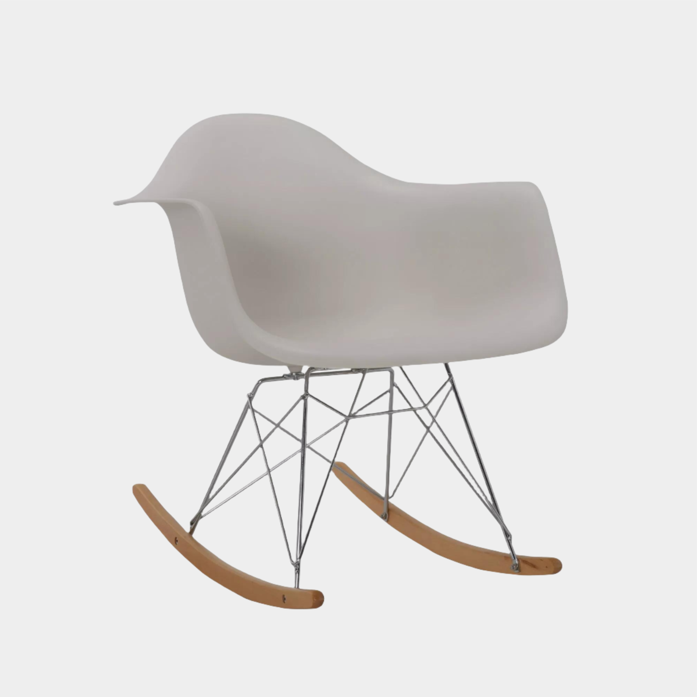 Fauteuil à bascule en plastique moulé Eames