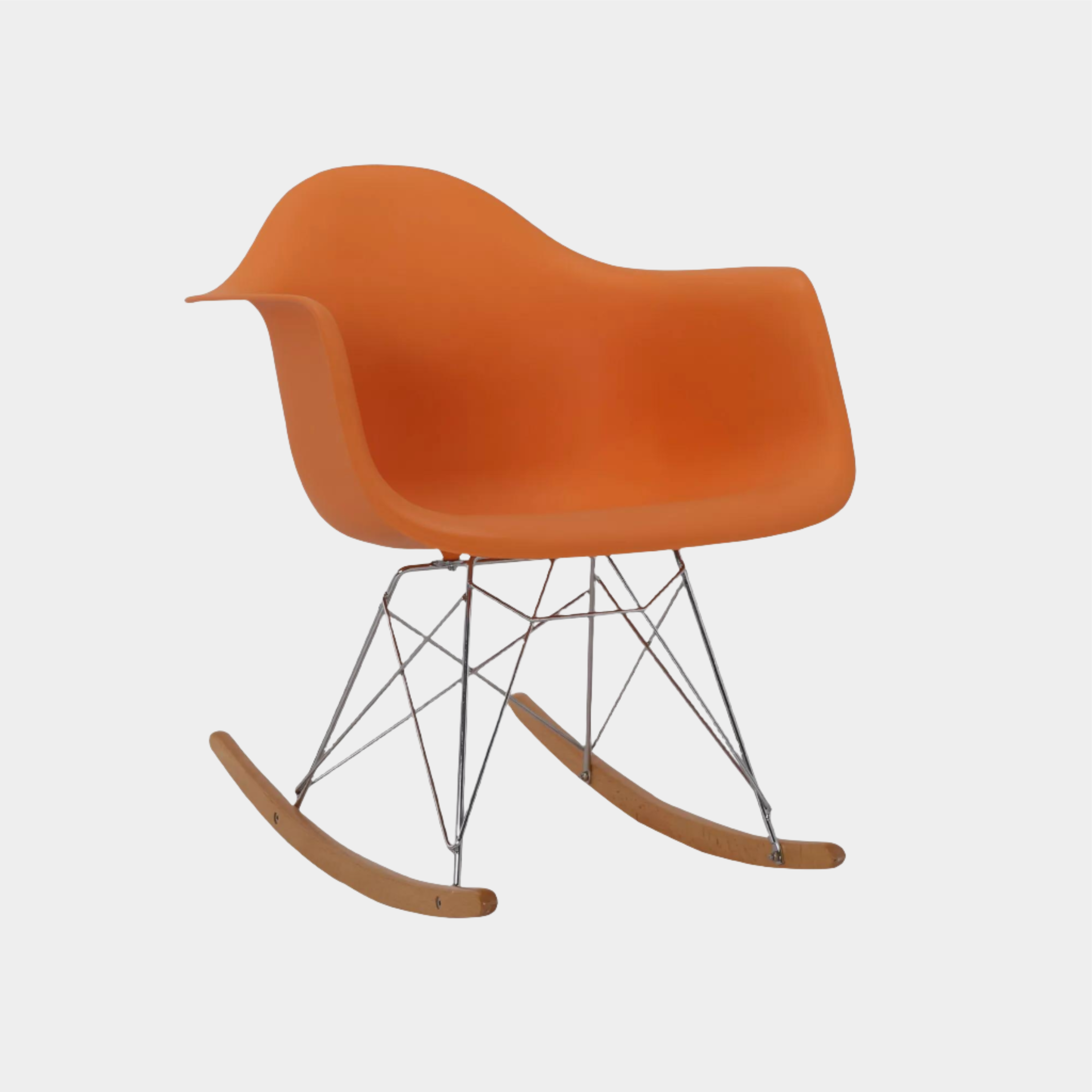 Fauteuil à bascule en plastique moulé Eames