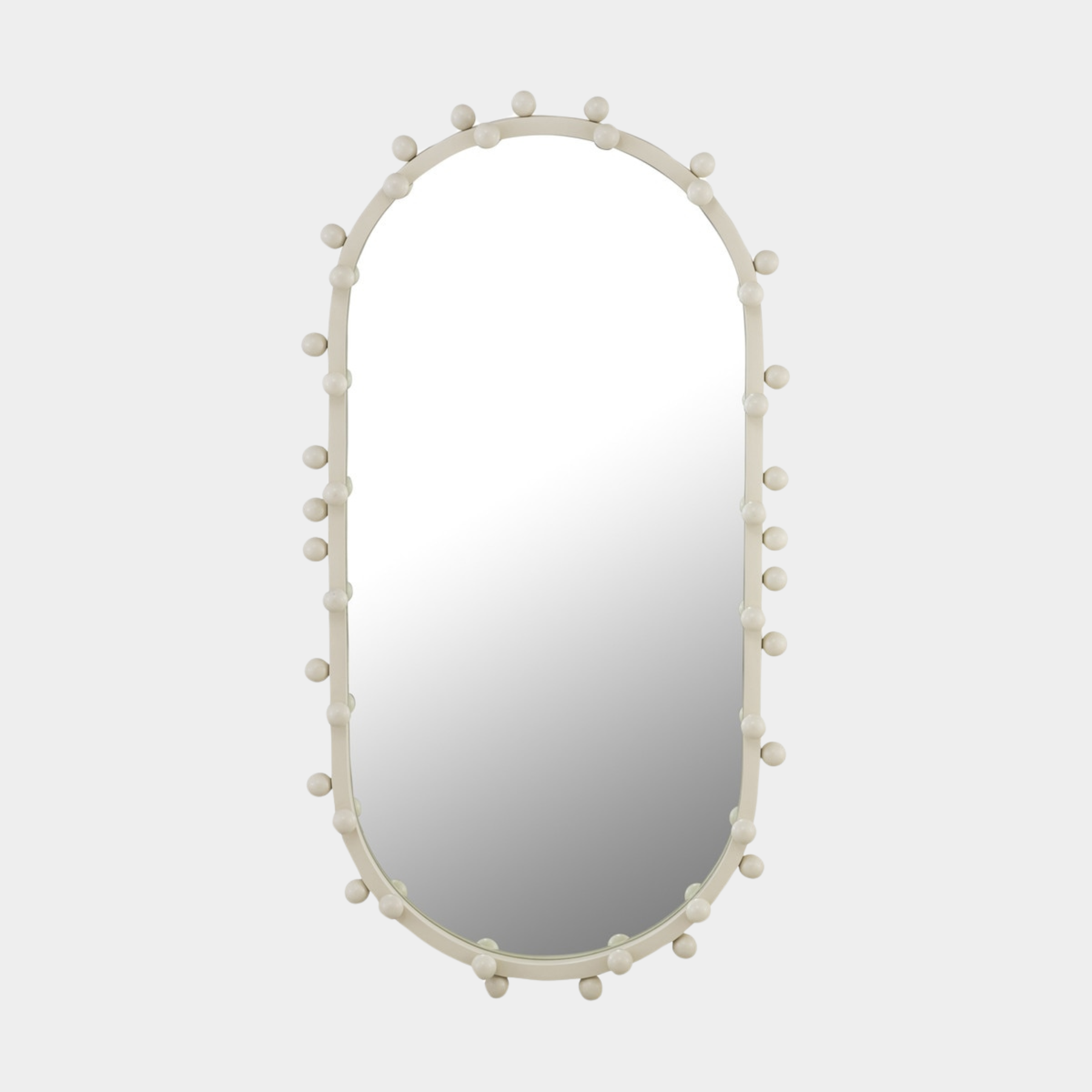 Miroir mural ovale grand format Bubbles Ivory