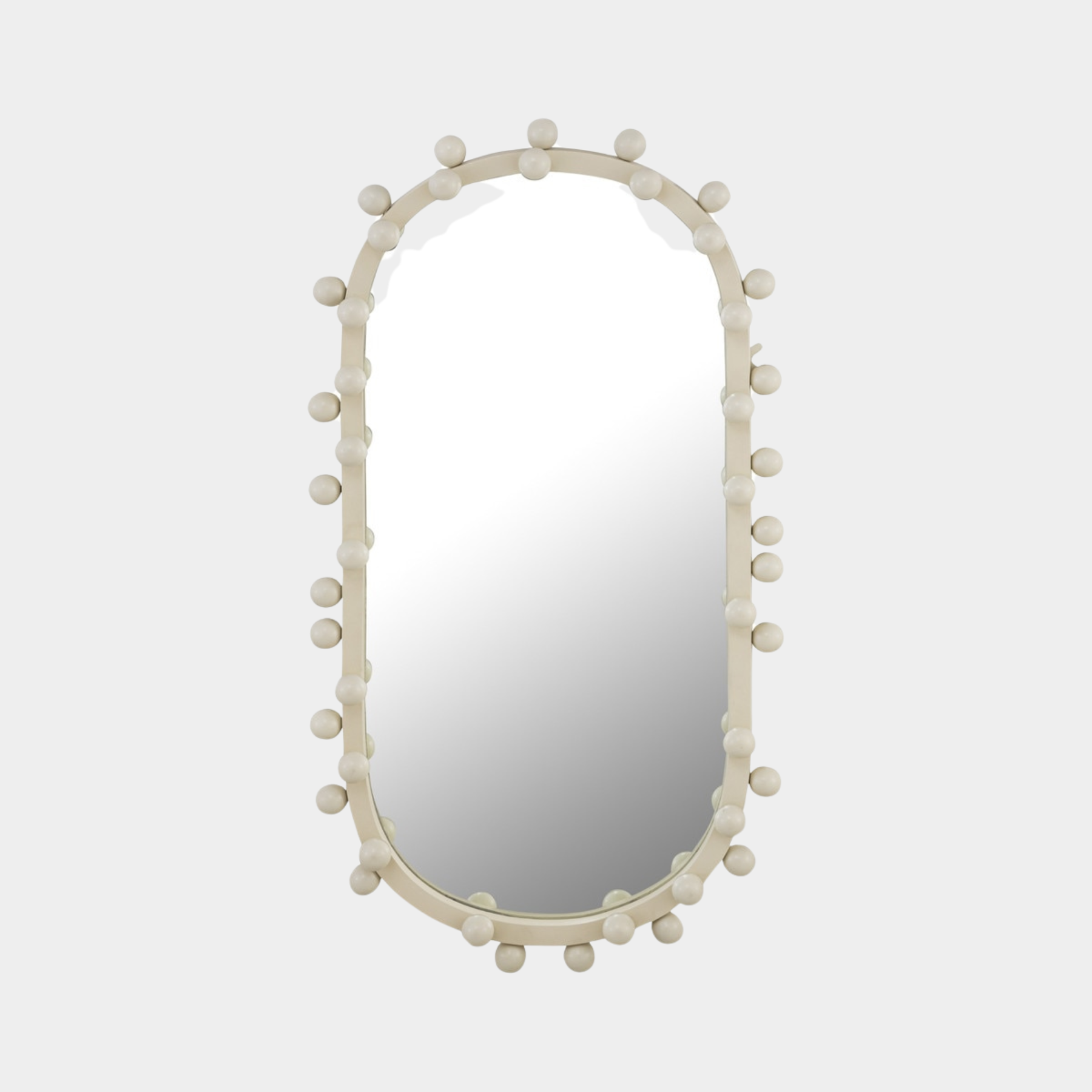 Miroir mural ovale Bubbles Ivoire