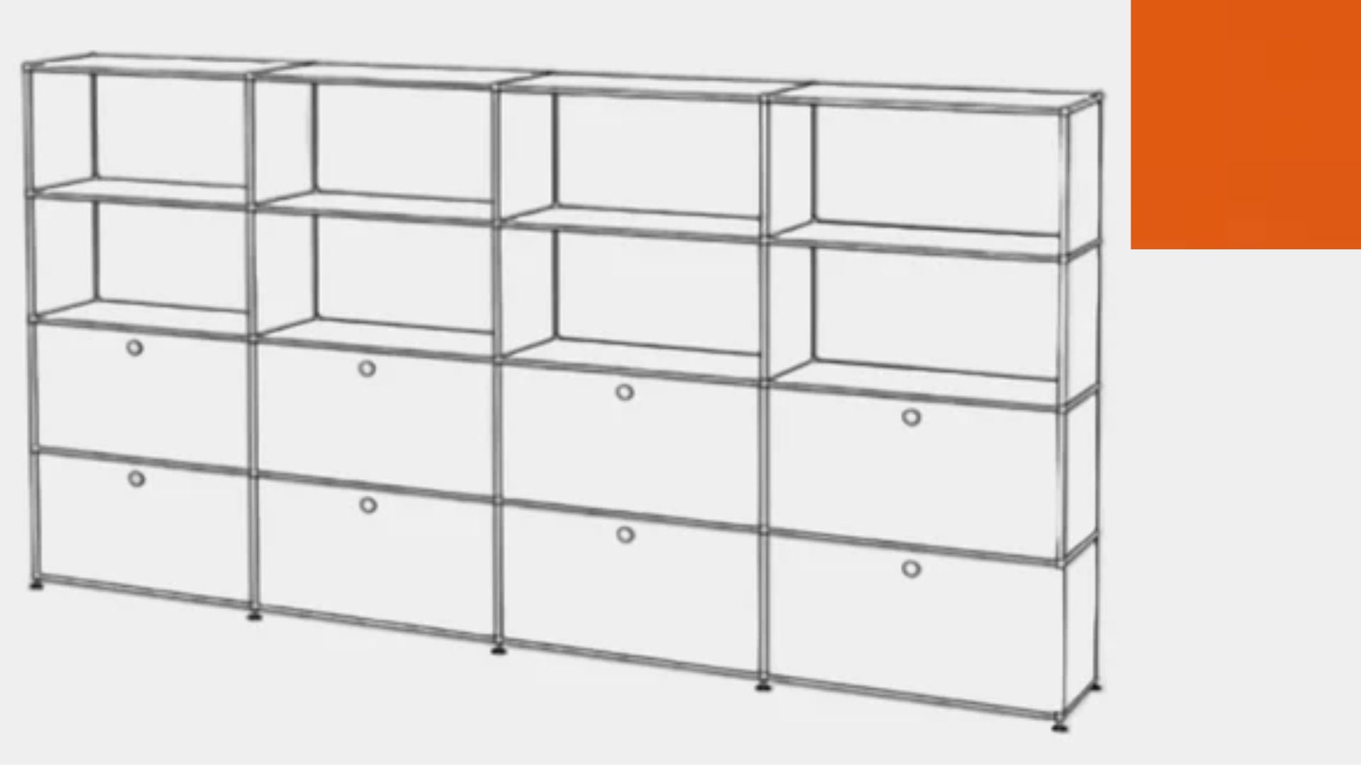 USM Haller S2 Storage Cabinet