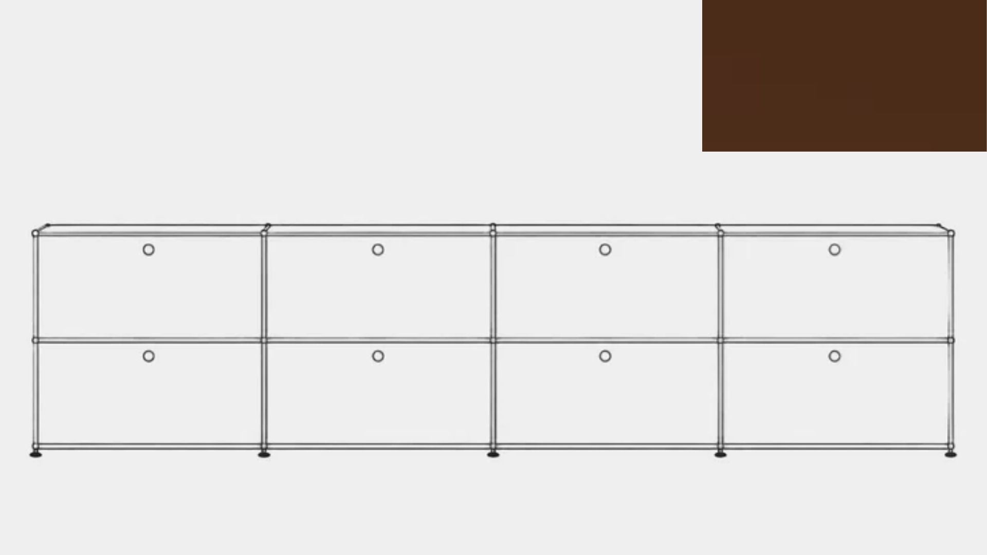 USM Haller C1AF Bed Nightstand