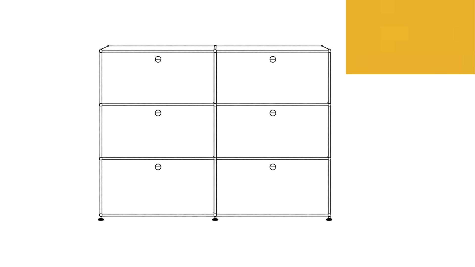 USM Haller G118F File Storage Cabinet