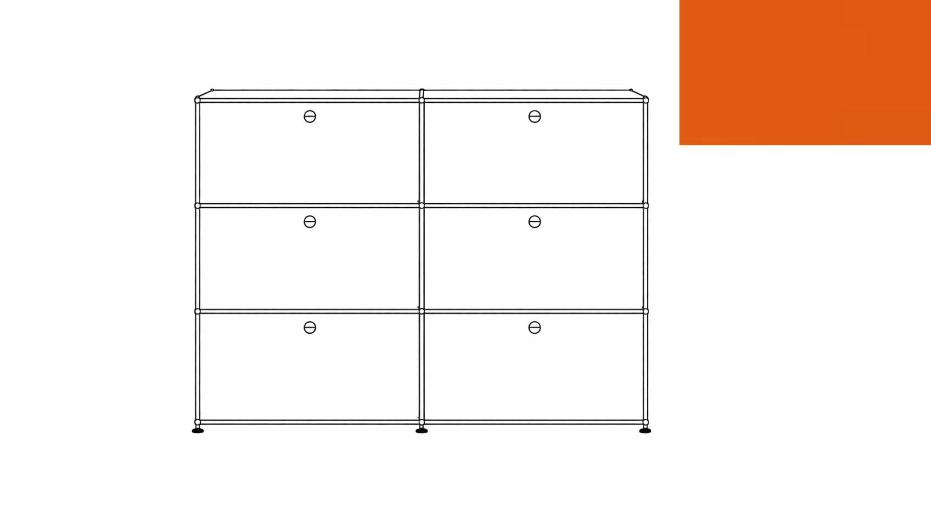 USM Haller G118F File Storage Cabinet