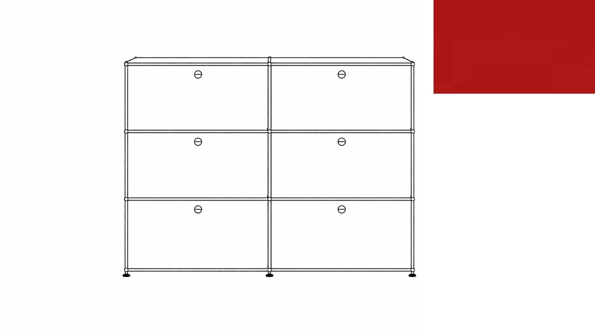 USM Haller G118F File Storage Cabinet