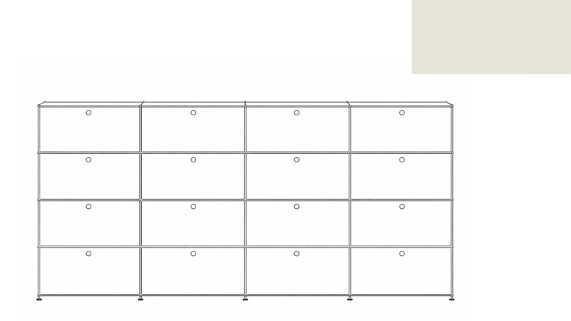 USM Haller G118F File Storage Cabinet