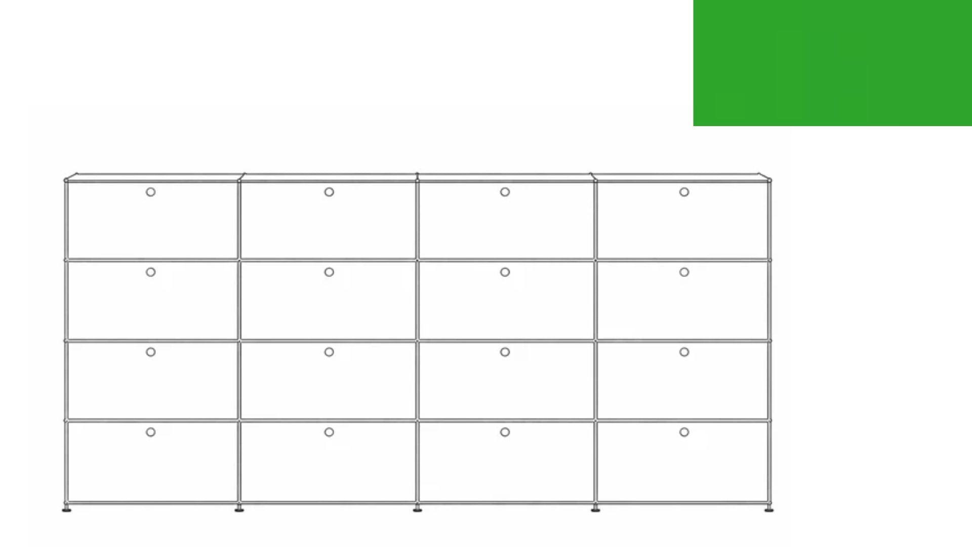 USM Haller G118F File Storage Cabinet