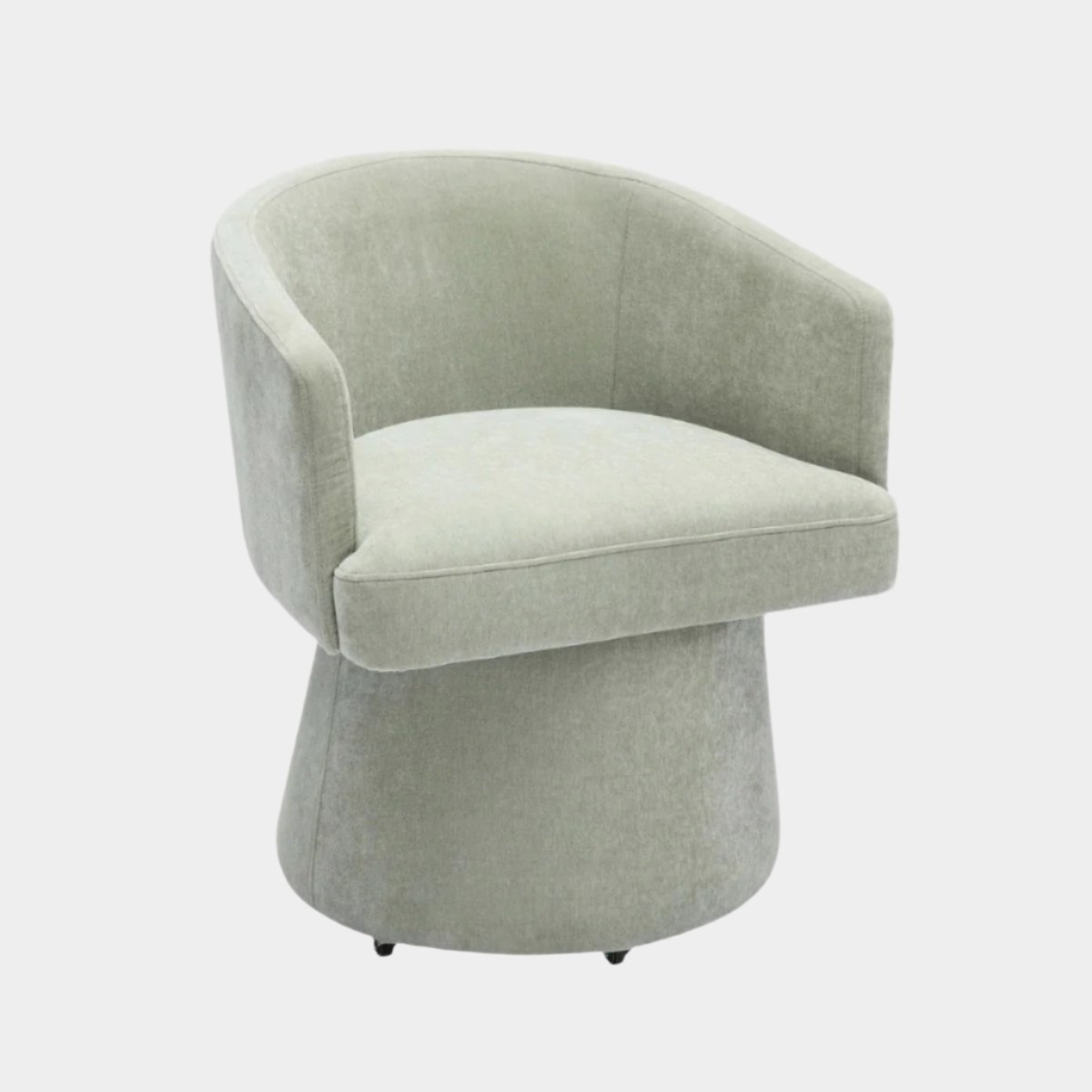 Chaise de bureau roulante en chenille recyclée Kristen Light
