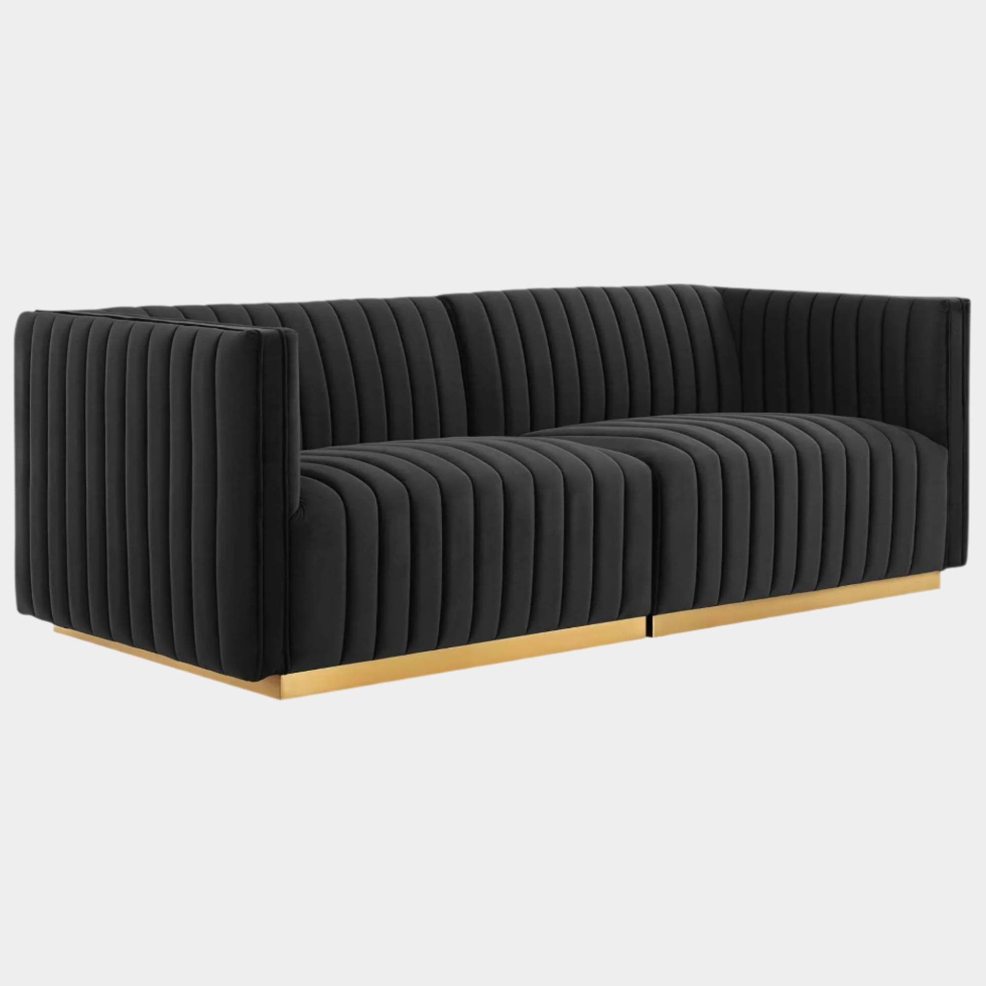 Chaise sans accoudoirs rembourrée en duvet Commix