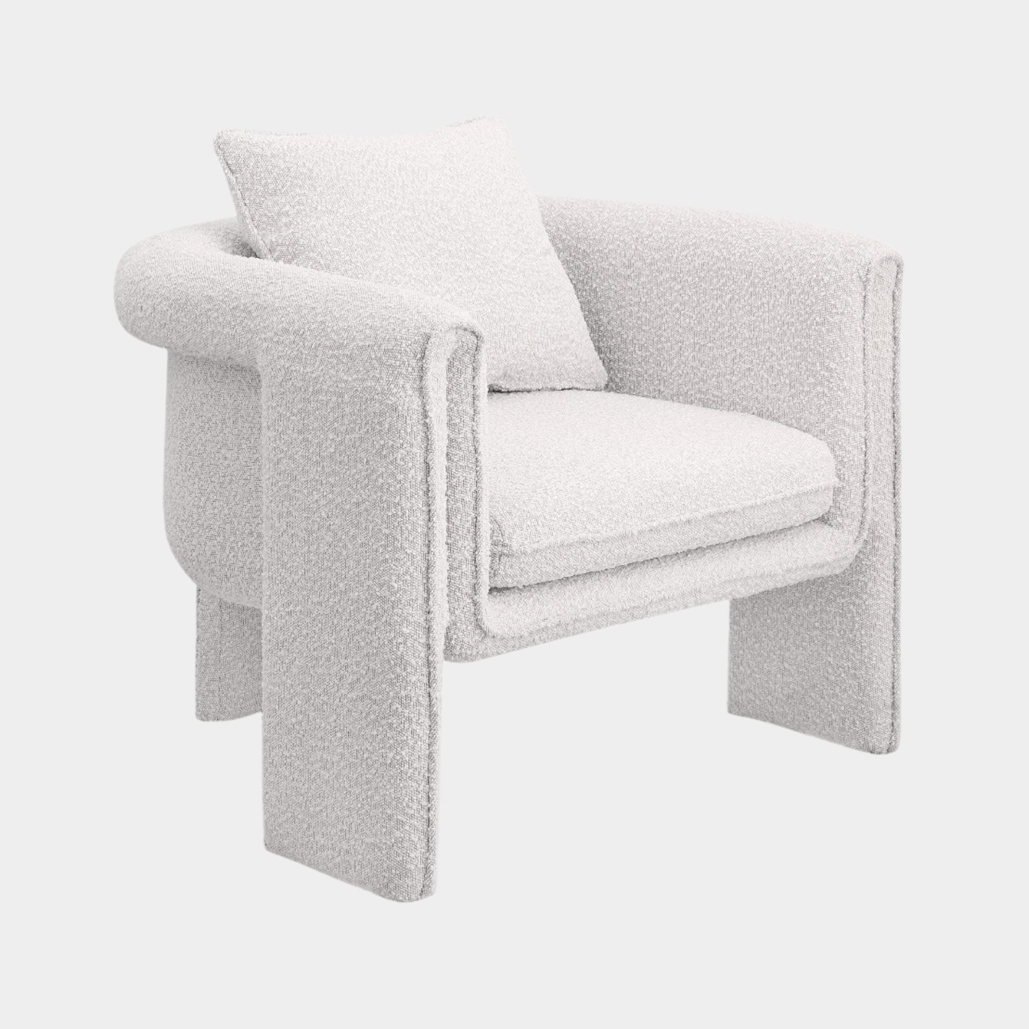 Fauteuil d'appoint rembourré en chenille Vivi