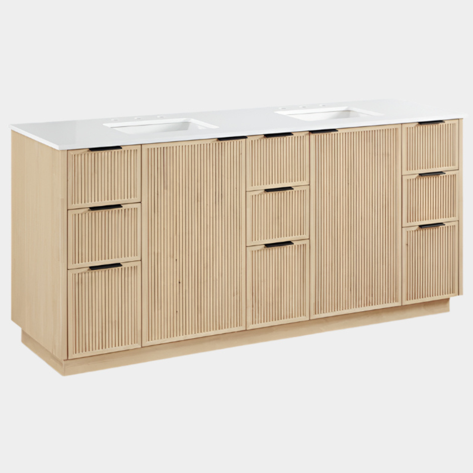 Meuble-lavabo mural pour salle de bain avec lavabo inclus