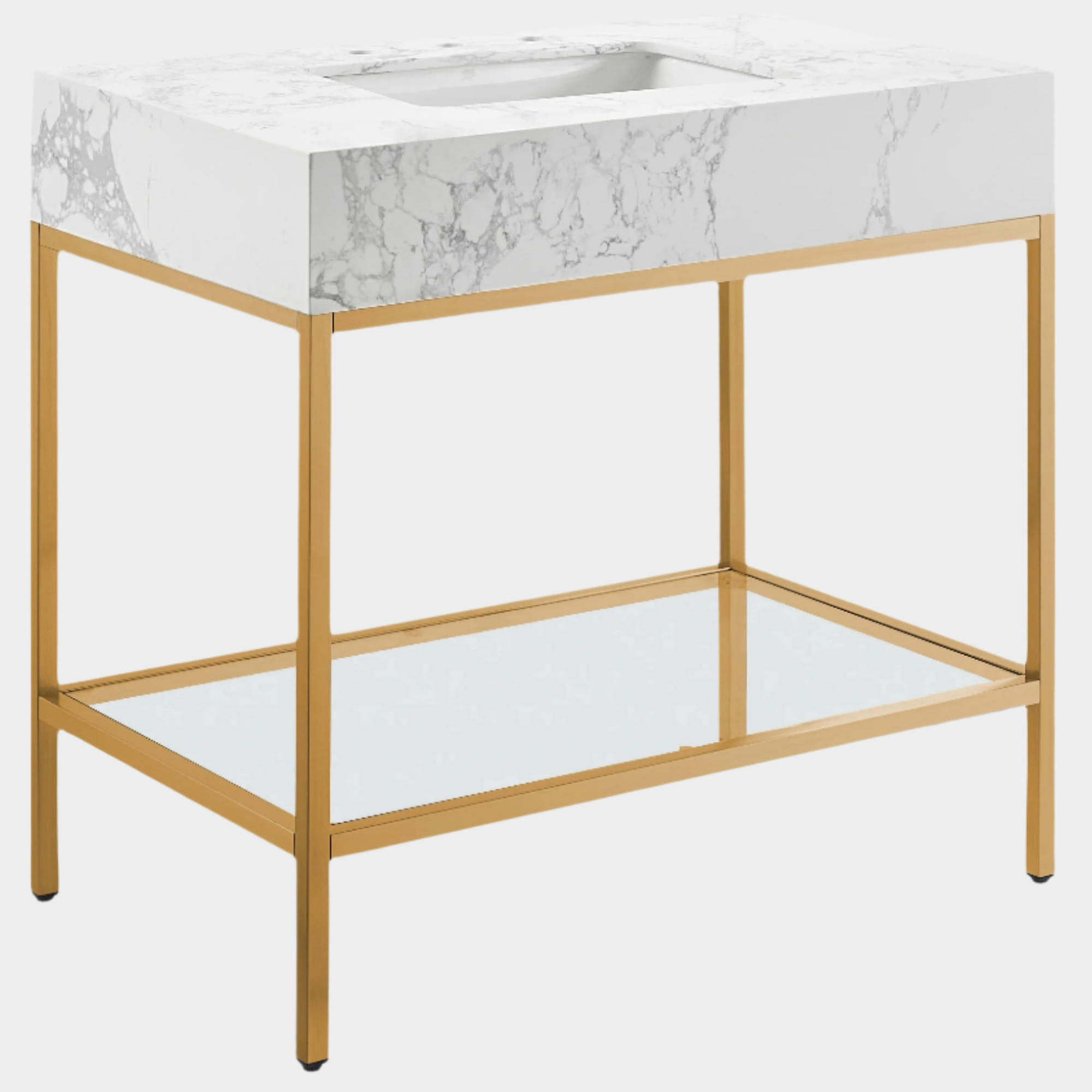Meuble-lavabo mural pour salle de bain avec lavabo inclus