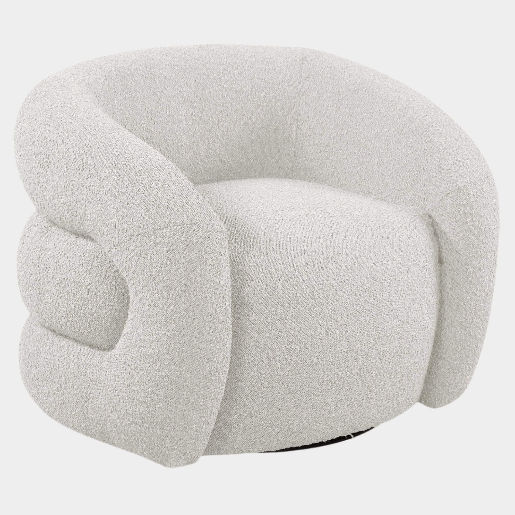 Fauteuil d'appoint rembourré en chenille Vivi